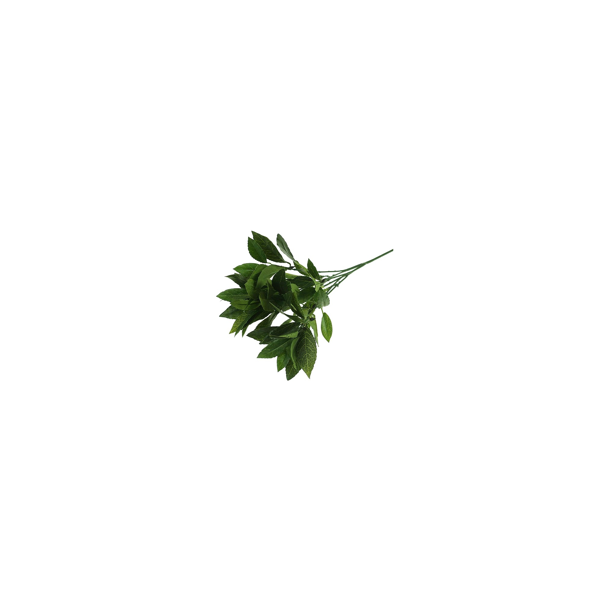 Selyemvirág levél csokor 46cm 6ág zöld