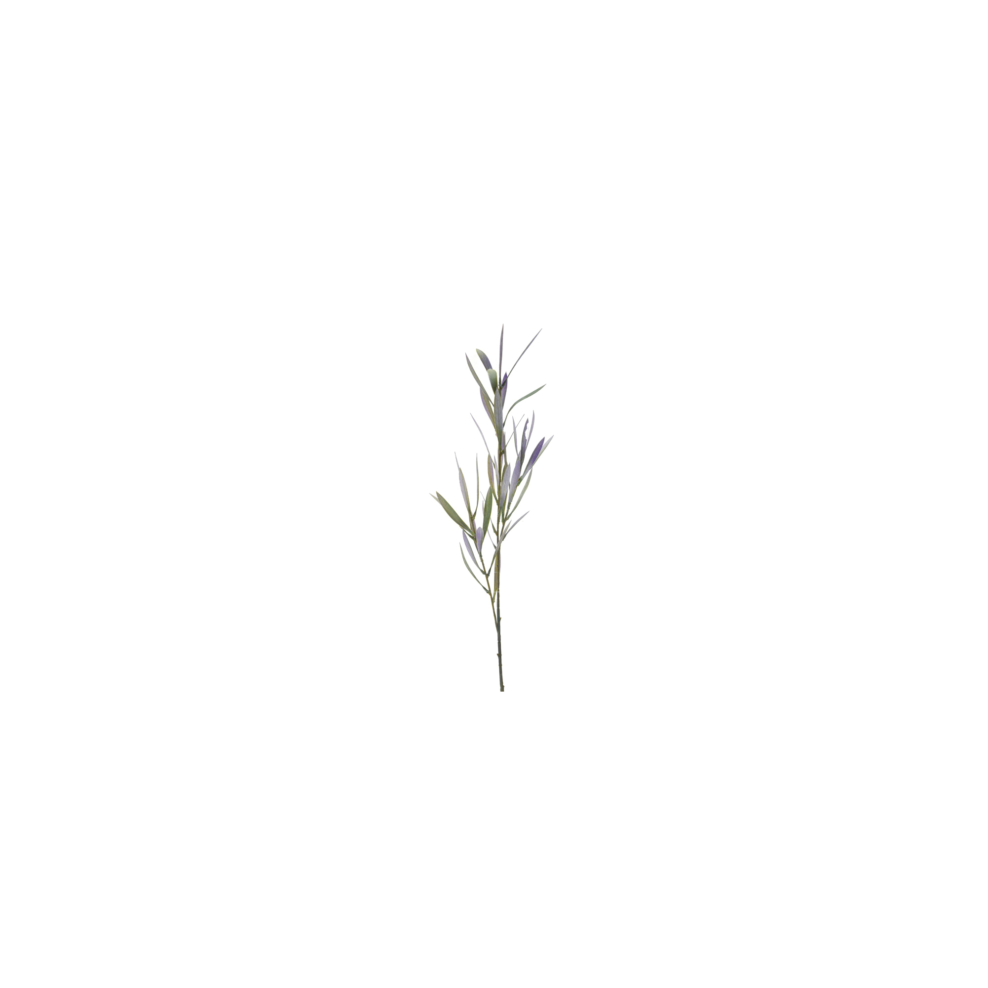 Selyemvirág leveles ág 67cm lila