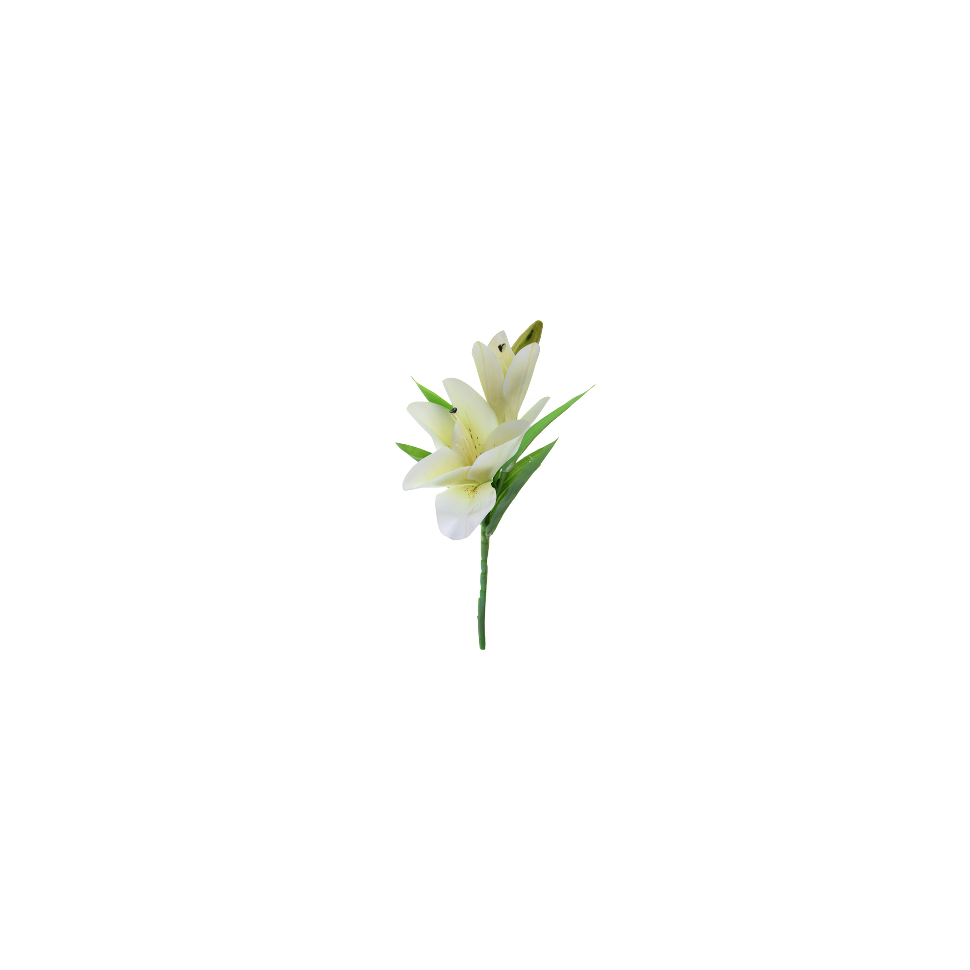 Selyemvirág liliom 2fej 39cm fehér