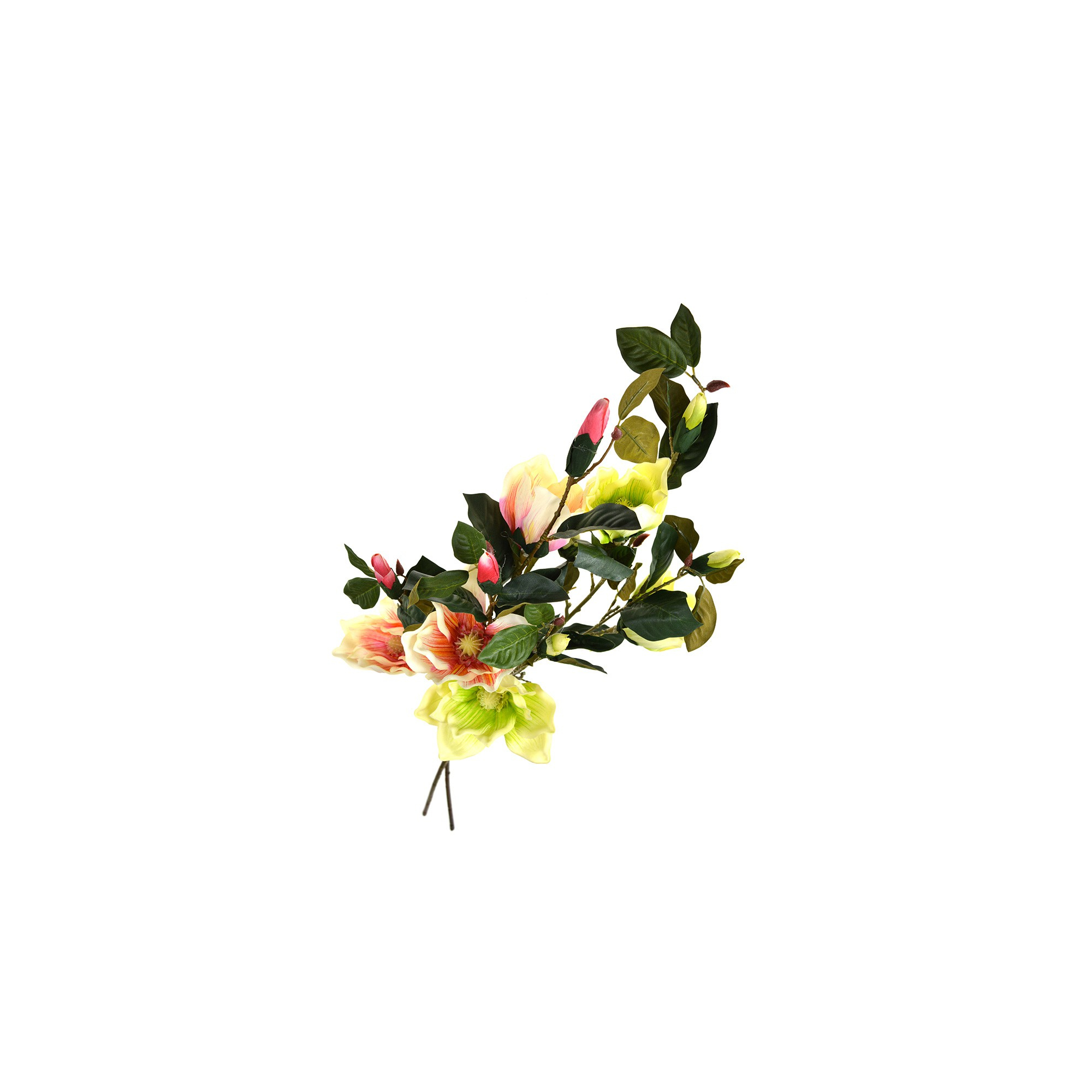 Selyemvirág magnolia szálas 7fejes 96cm több szín