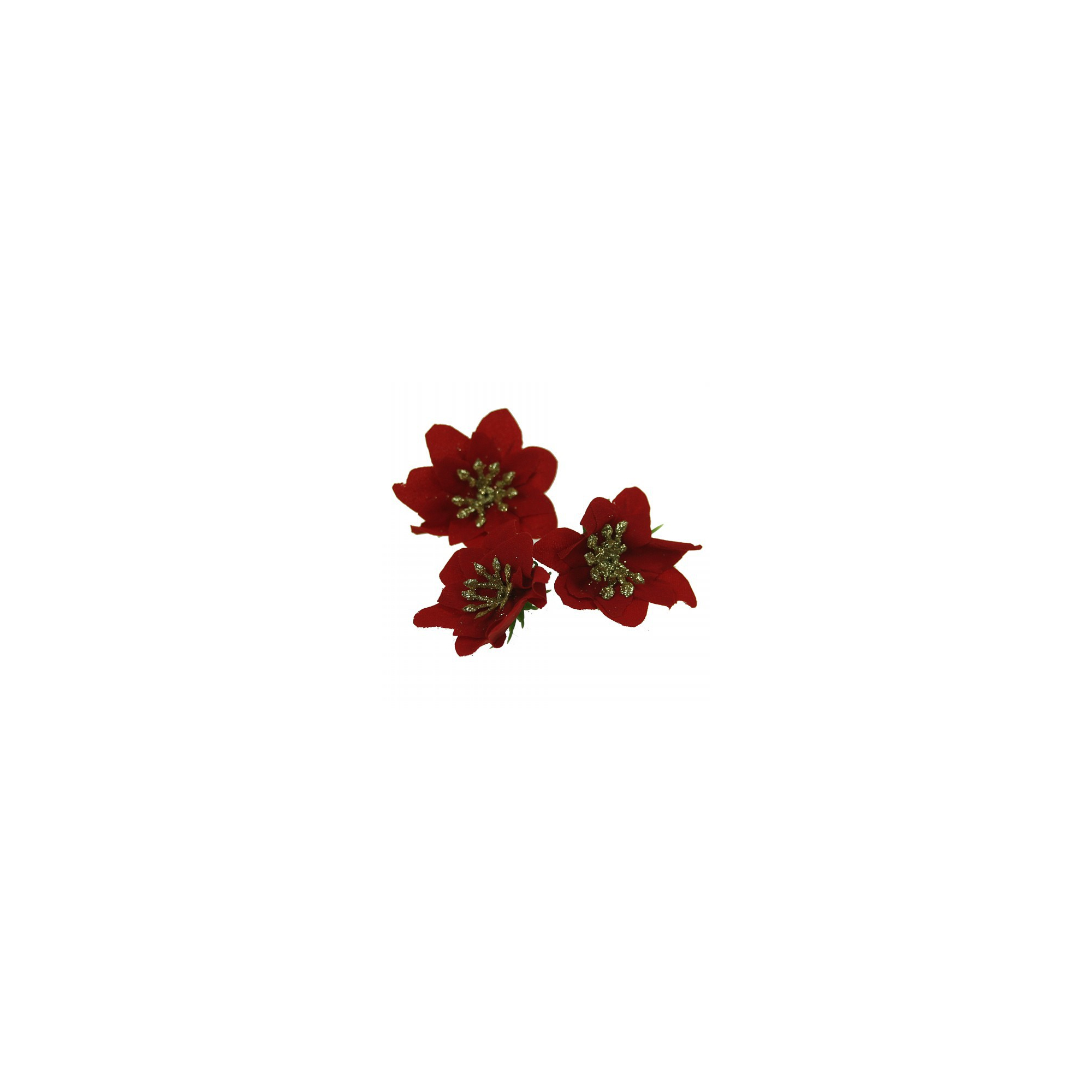 Selyemvirág mikulásv.fej 5cm s/96 piros