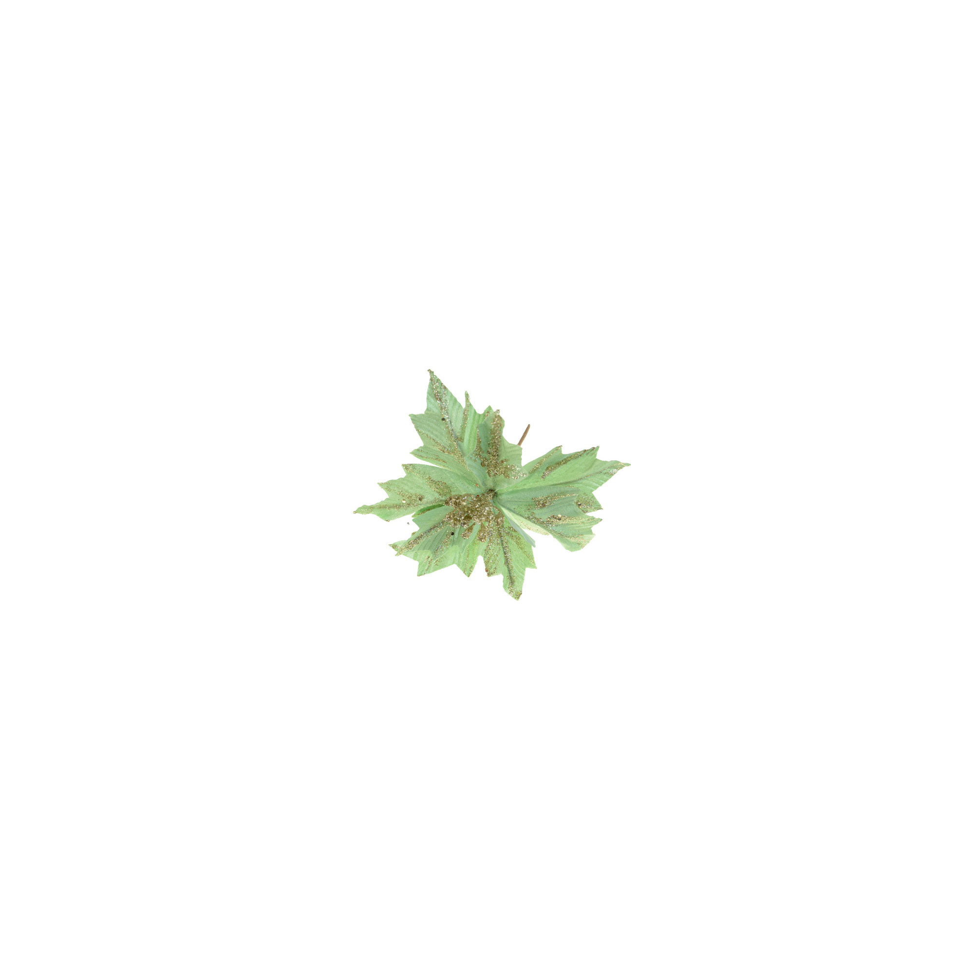 Selyemvirág mikulásvirág fej D23CM menta