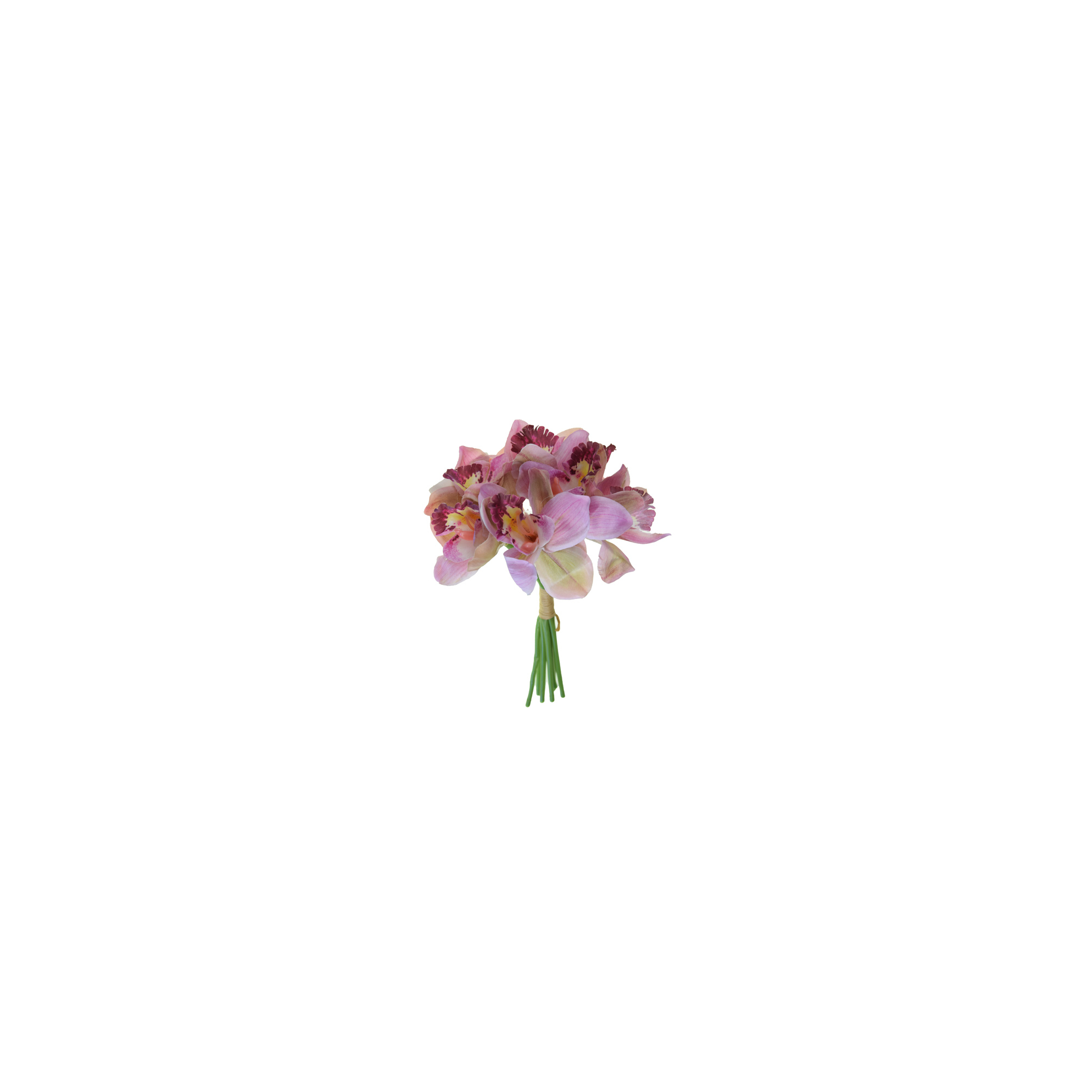 Selyemvirág orchidea csokor 27cm rózsaszín