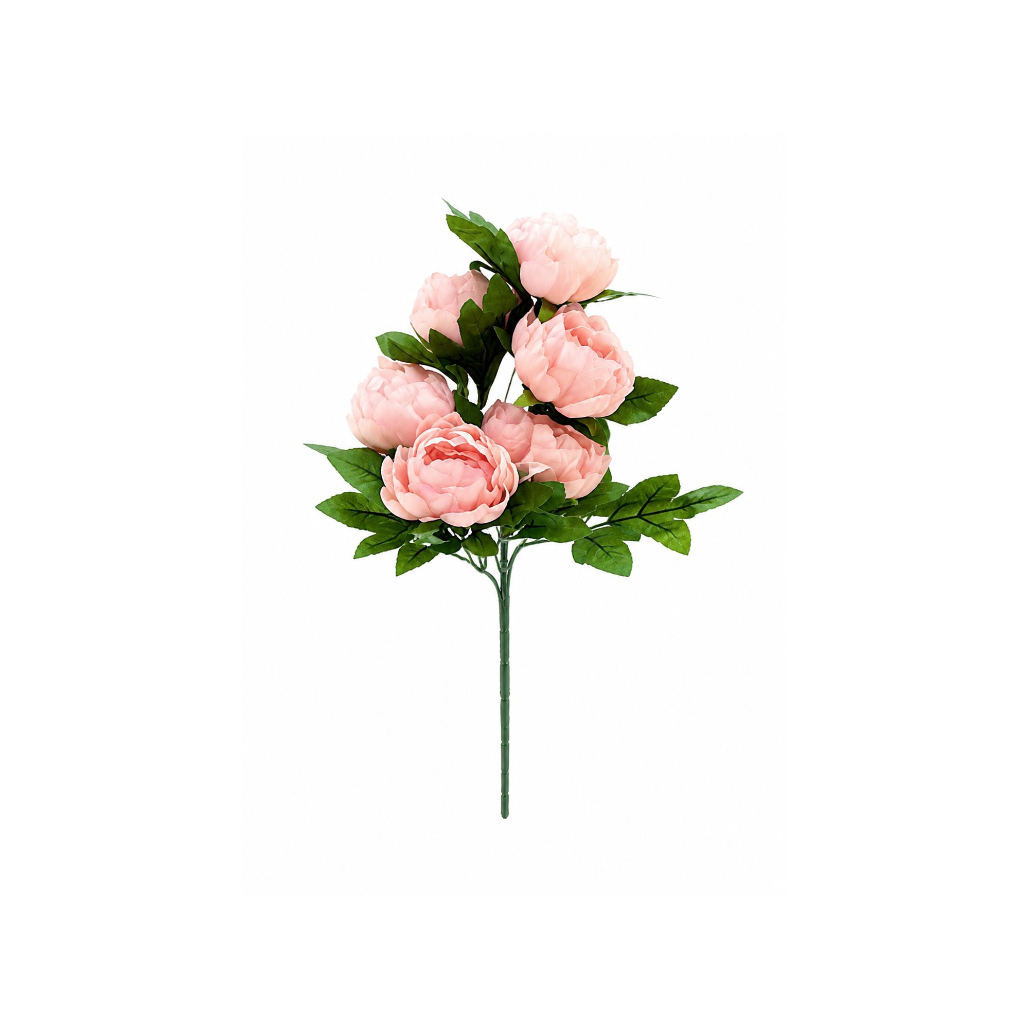 Selyemvirág peónia csokor 48cm pink