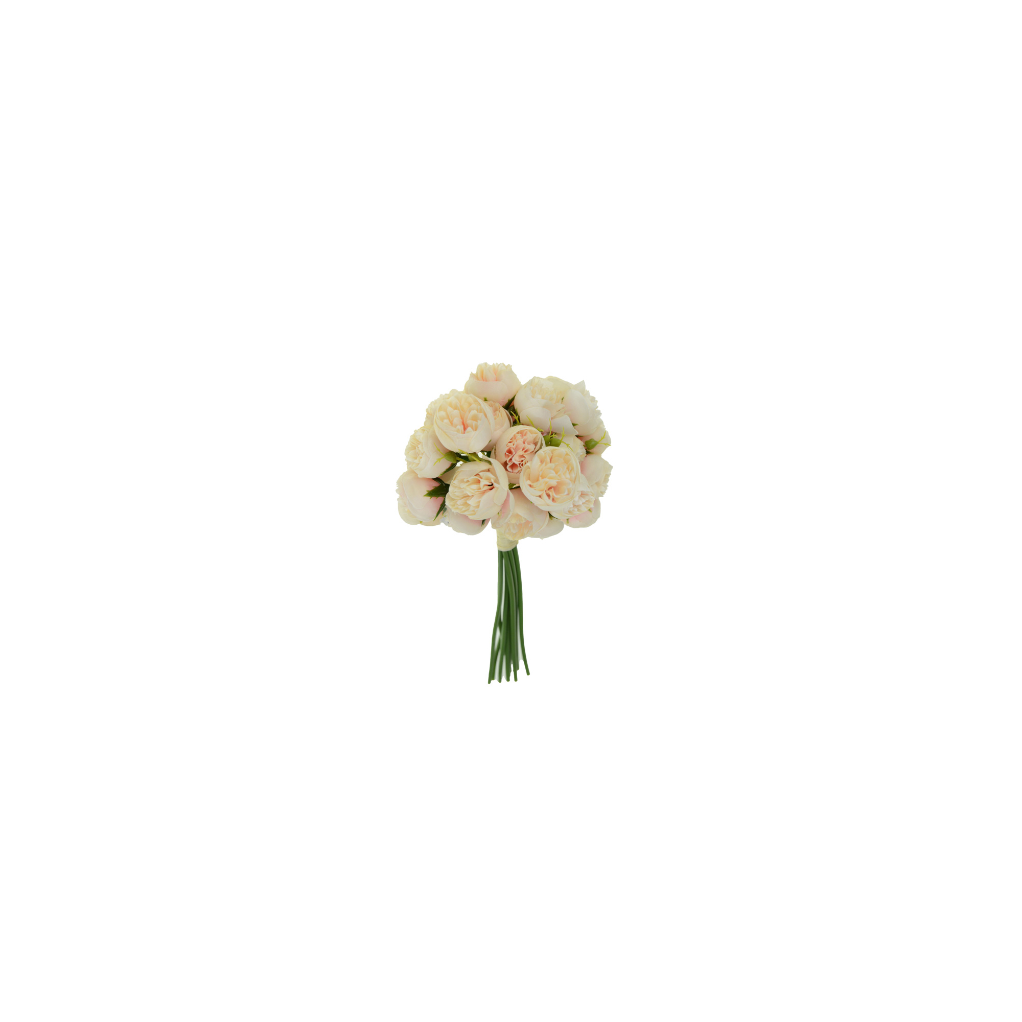 Selyemvirág peoniacsokor 30cm mix barack