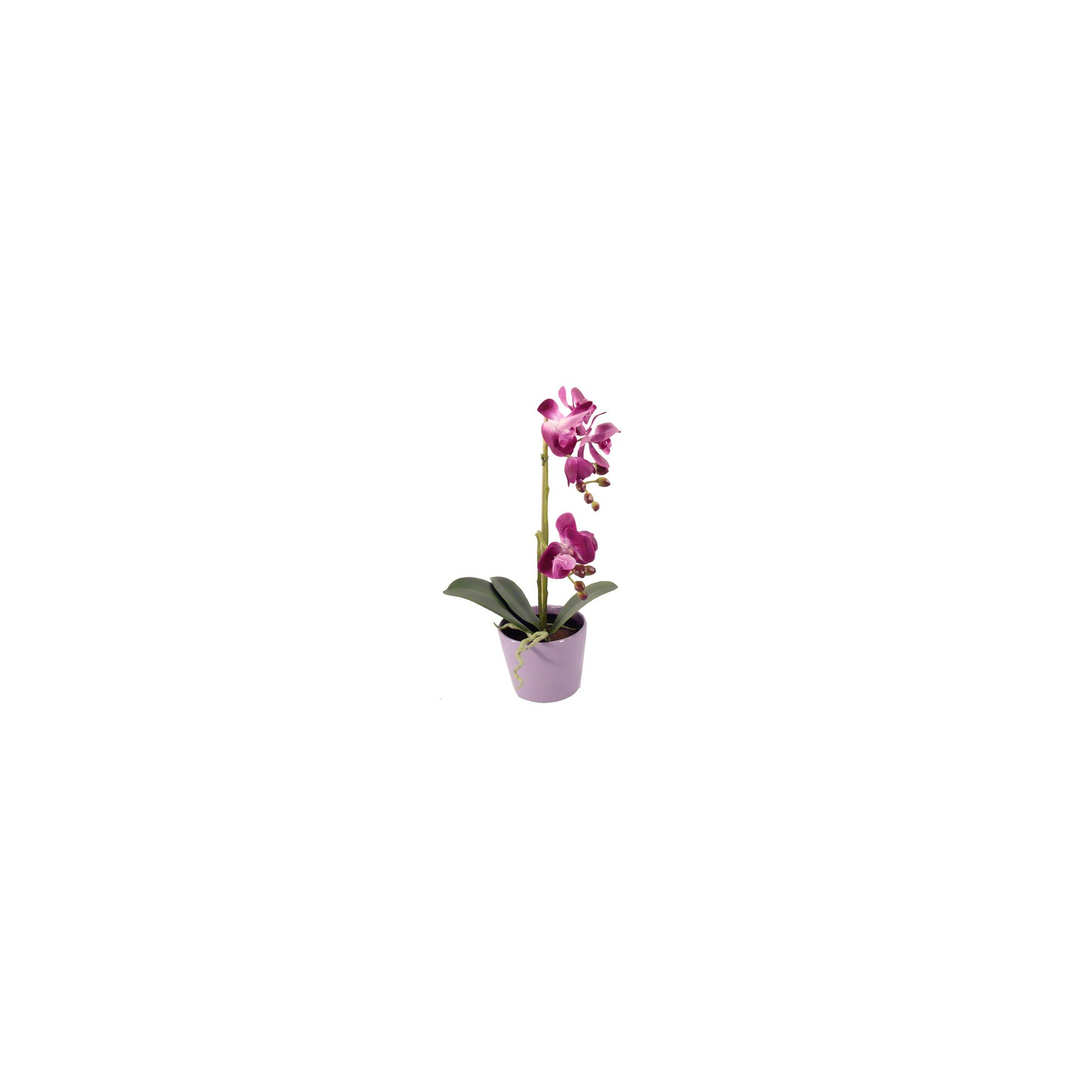 Selyemvirág Phalaenopsis cserépben 45cm lila