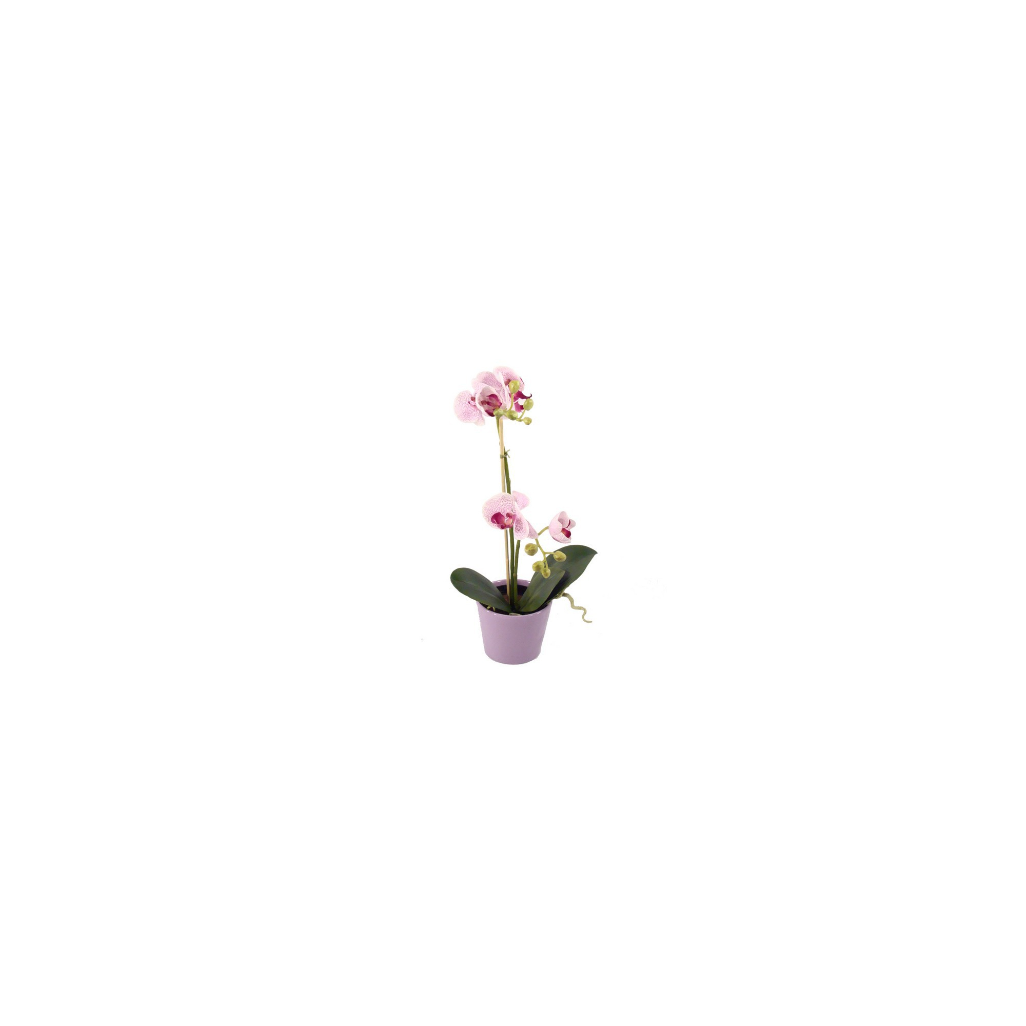Selyemvirág Phalaenopsis cserépben 45cm pink/fehér