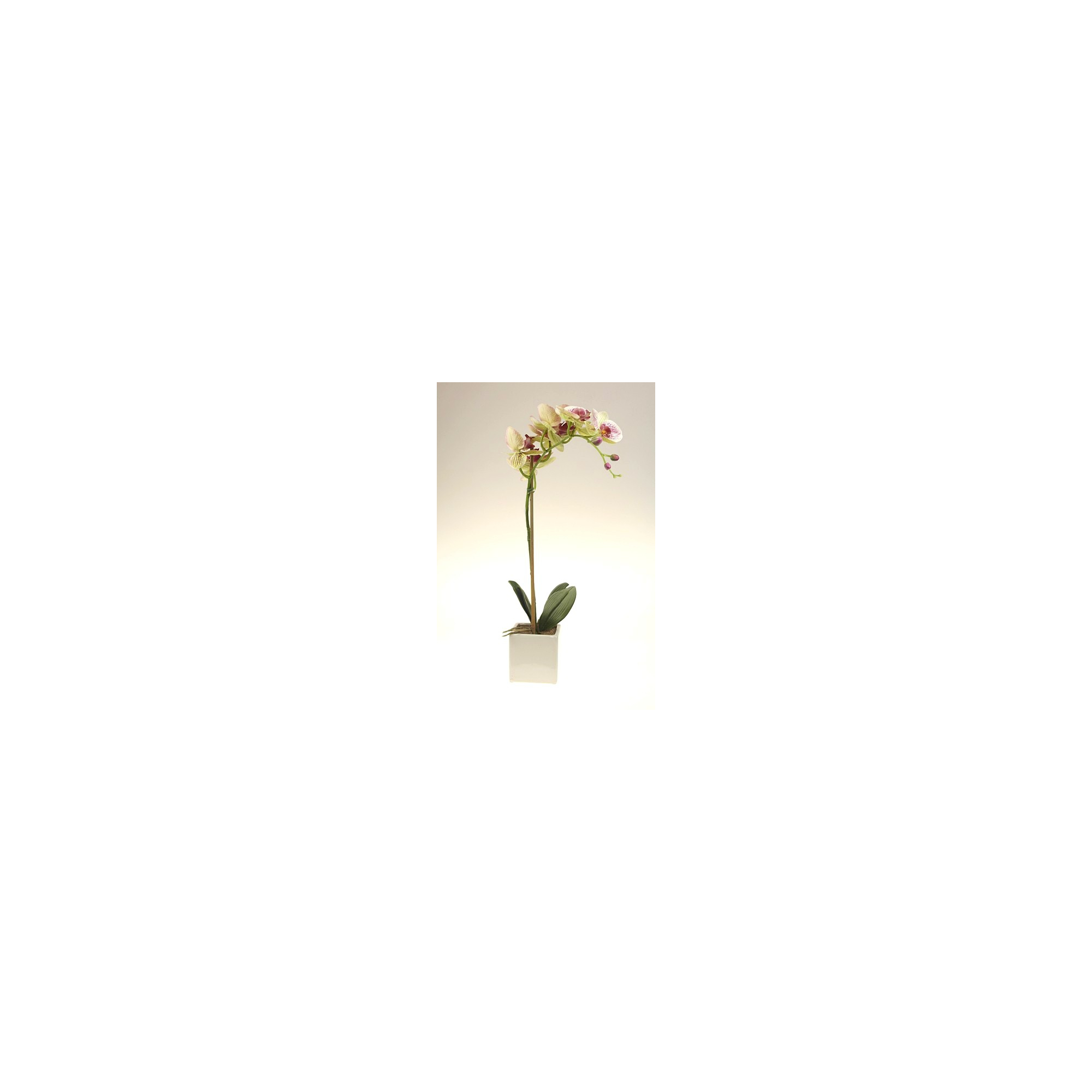 Selyemvirág phalaenopsis cserépben 7 fejes 47cm rózsaszín