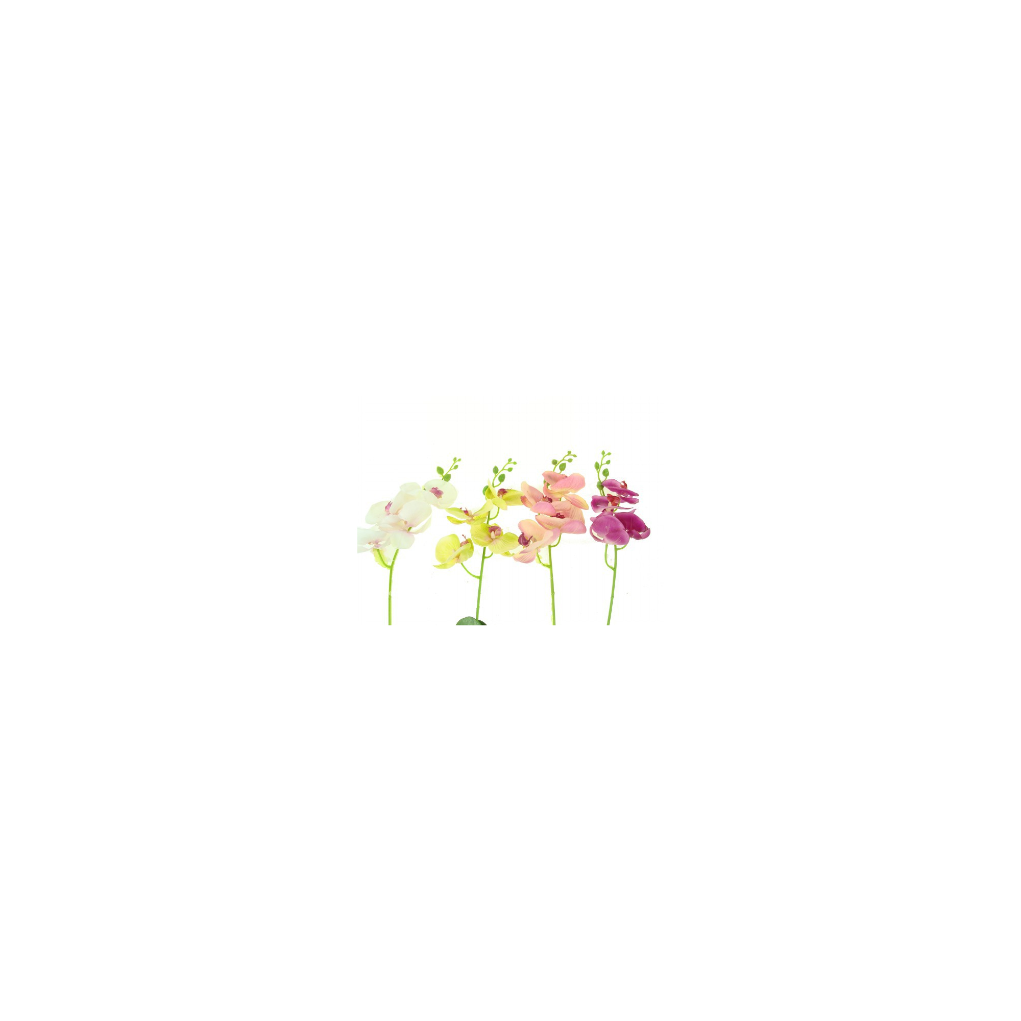 Selyemvirág phalaenopsis gumi 4fej 43cm több szín