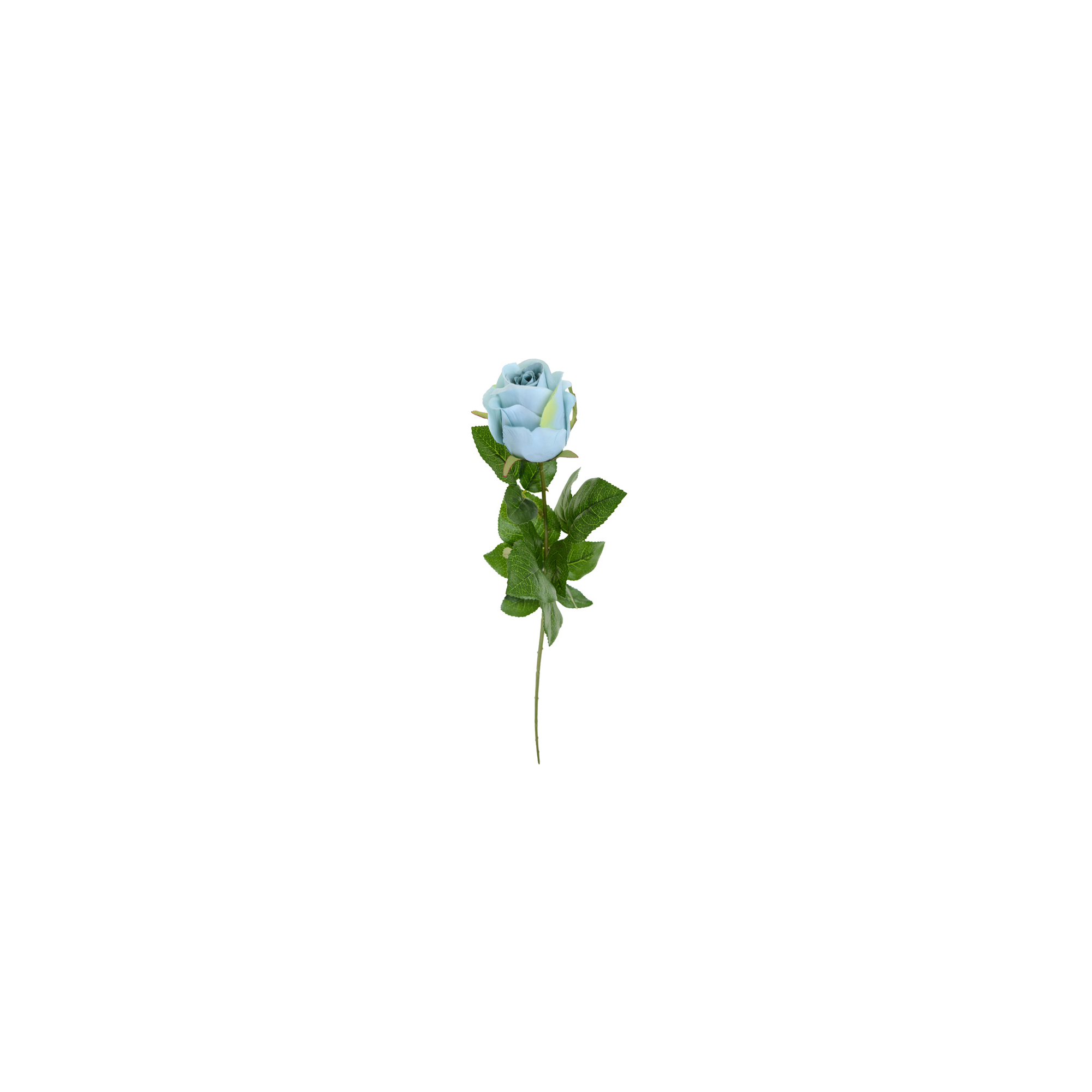 Selyemvirág rózsa 1szálas 76CM kék