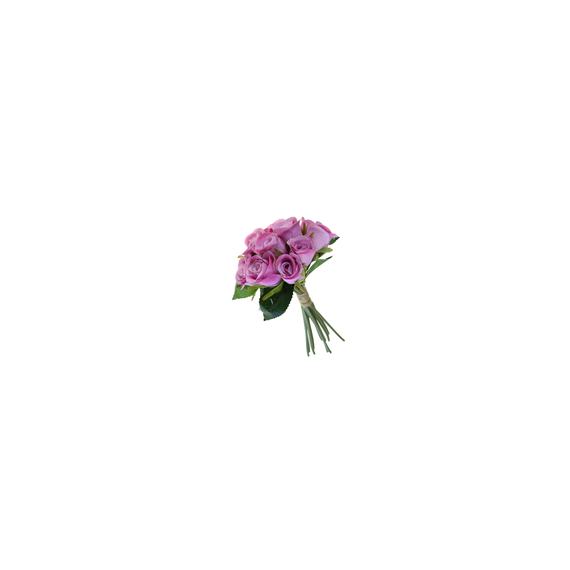Selyemvirág rózsa csokor 25cm pink
