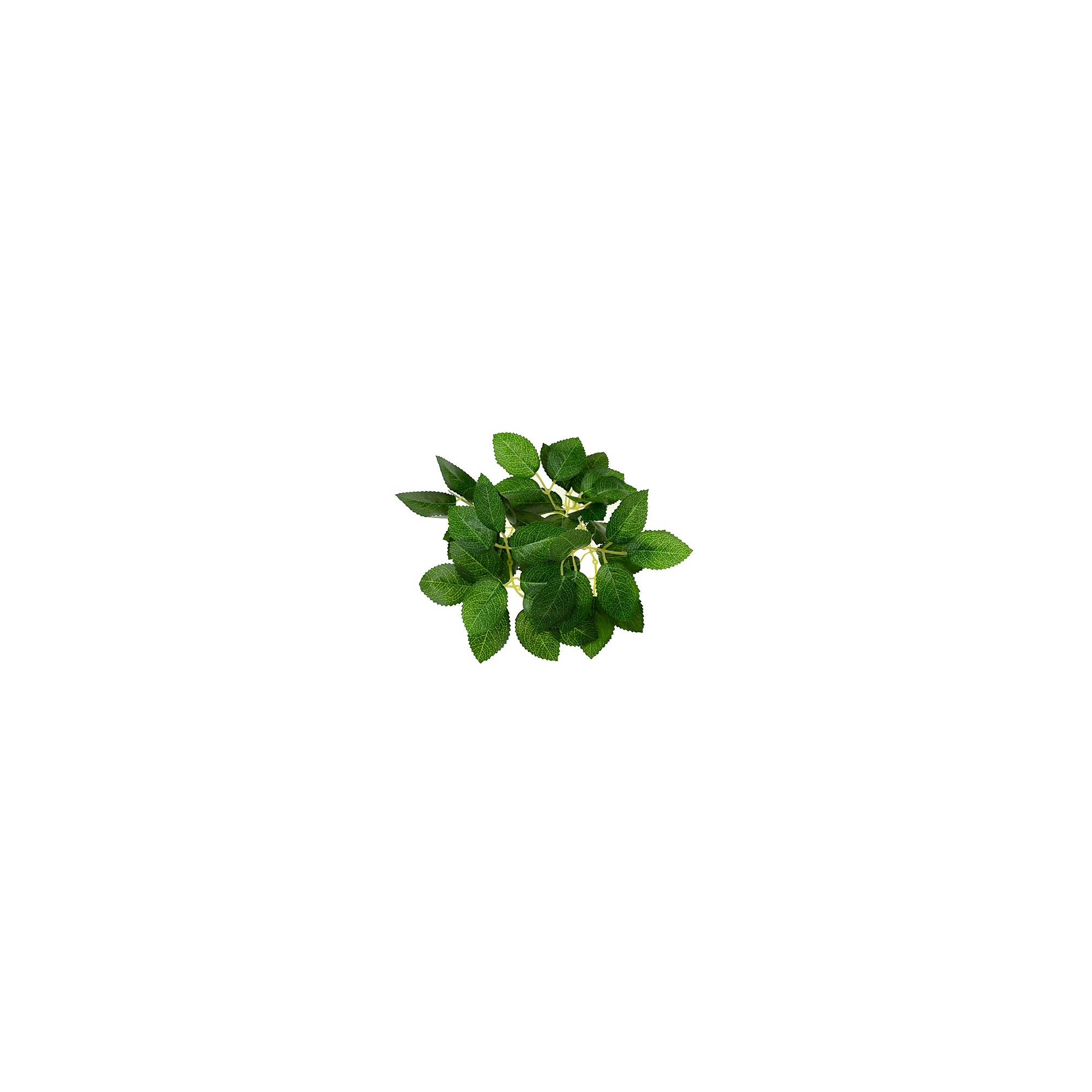 Selyemvirág rózsalevél 16cm s/24 zöld
