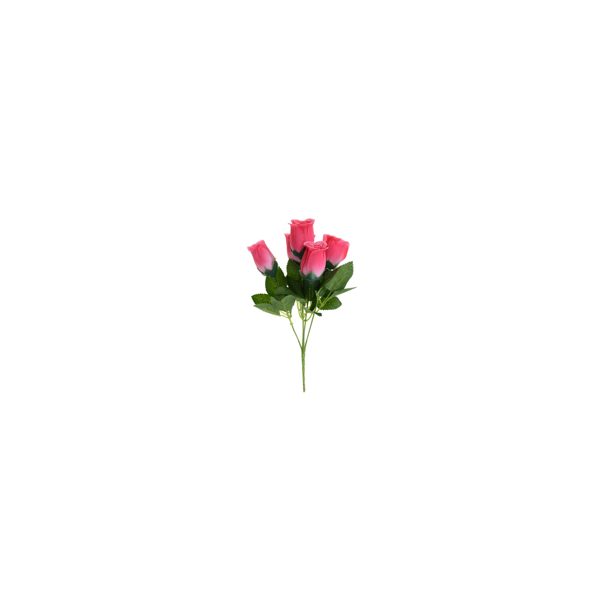 Selyemvirág rózsacsokor 30 cm pink