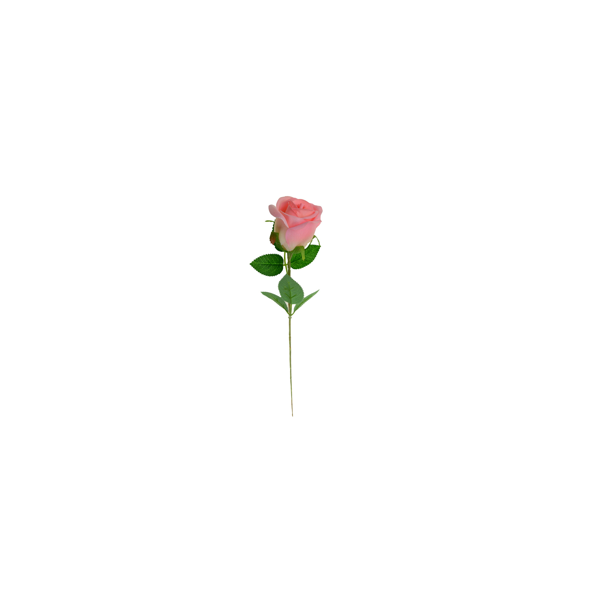 Selyemvirág szálas rózsa 52CM rózsaszín