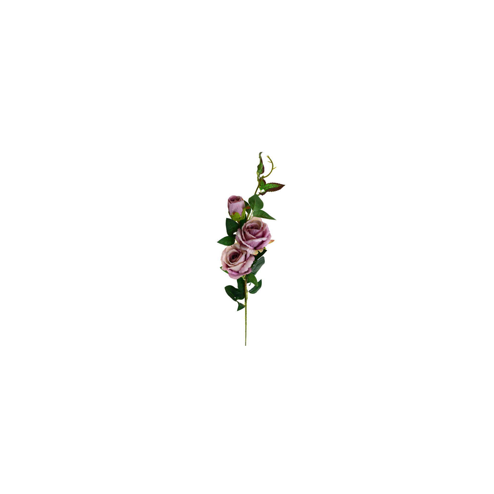 Selyemvirág szálas rózsa 78CM lila
