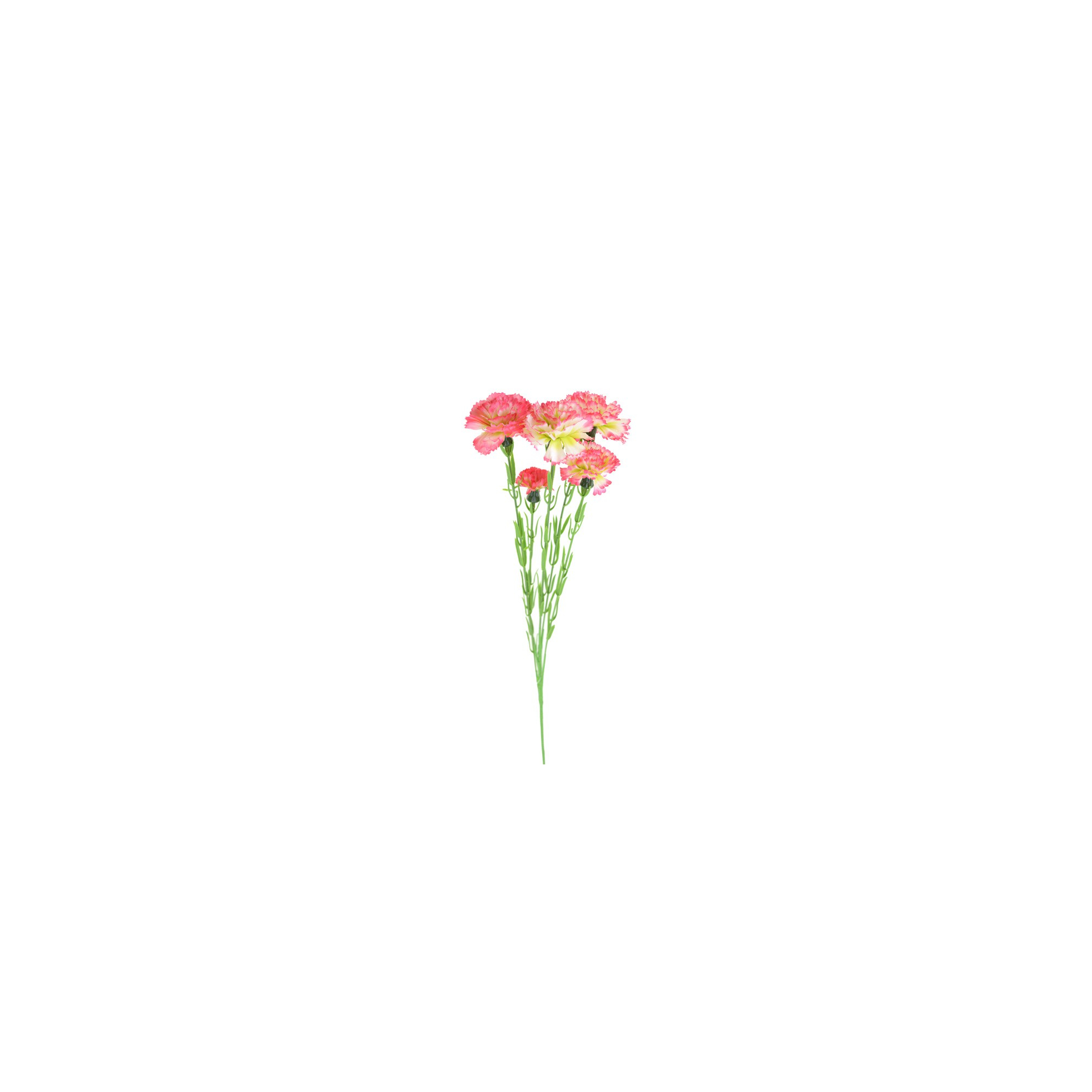 Selyemvirág szegfű pick 60cm pink/fehér