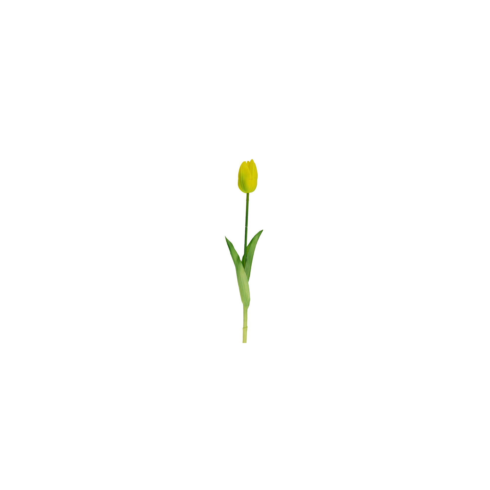 Selyemvirág tulipán 42cm sárga