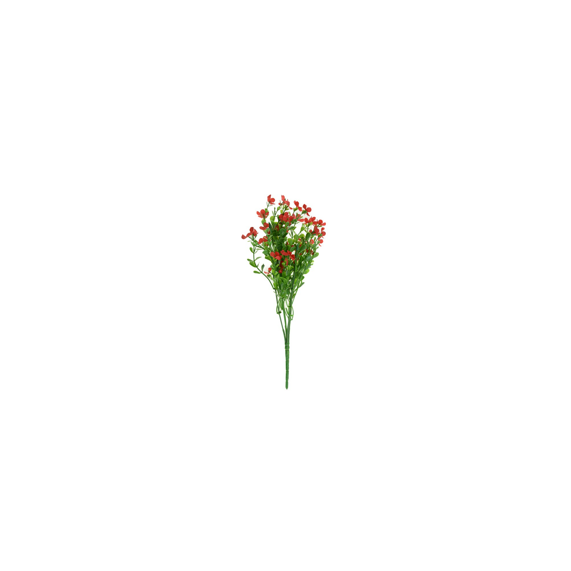 Selyemvirágcsokor 31 cm mini virágokkal piros
