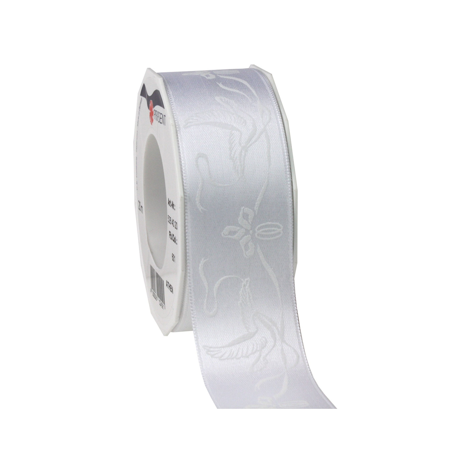 Szalag 40 mm - 20 m ATHEN fehér