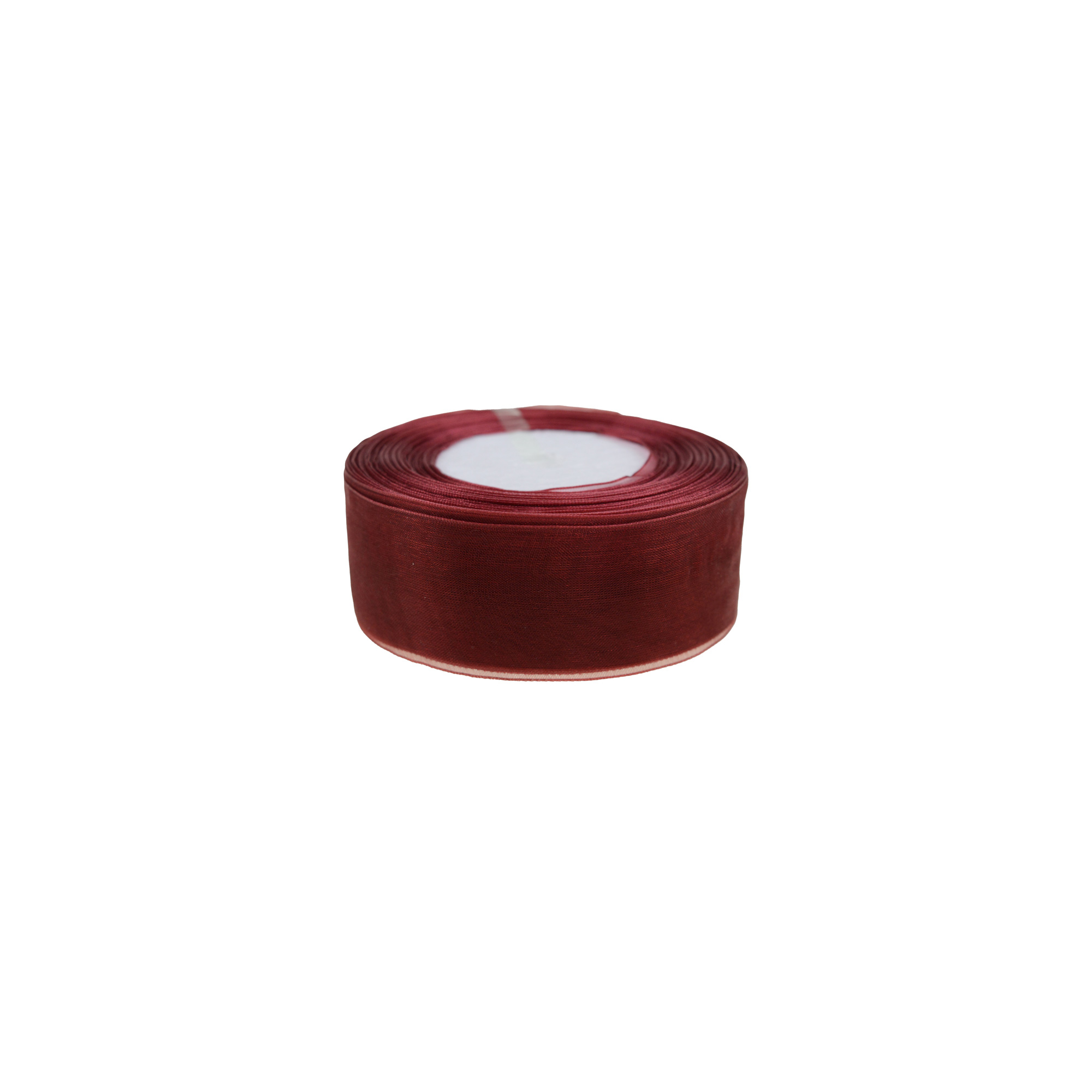 Szalag organza 3,8cm*50y bordó