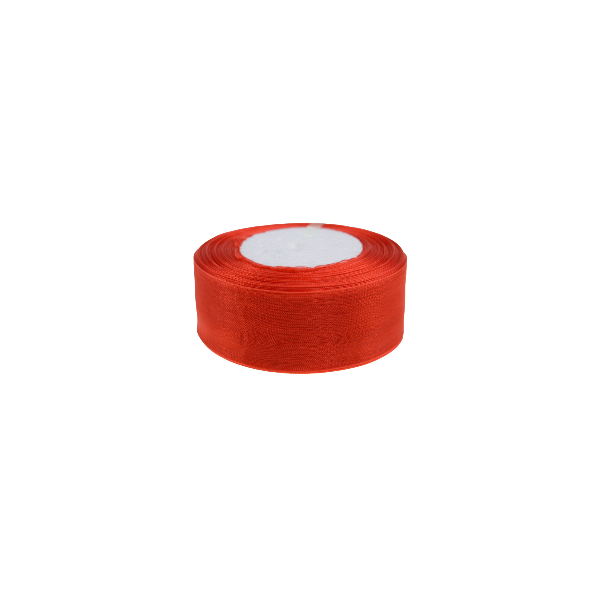 Szalag organza 3,8cm*50y piros