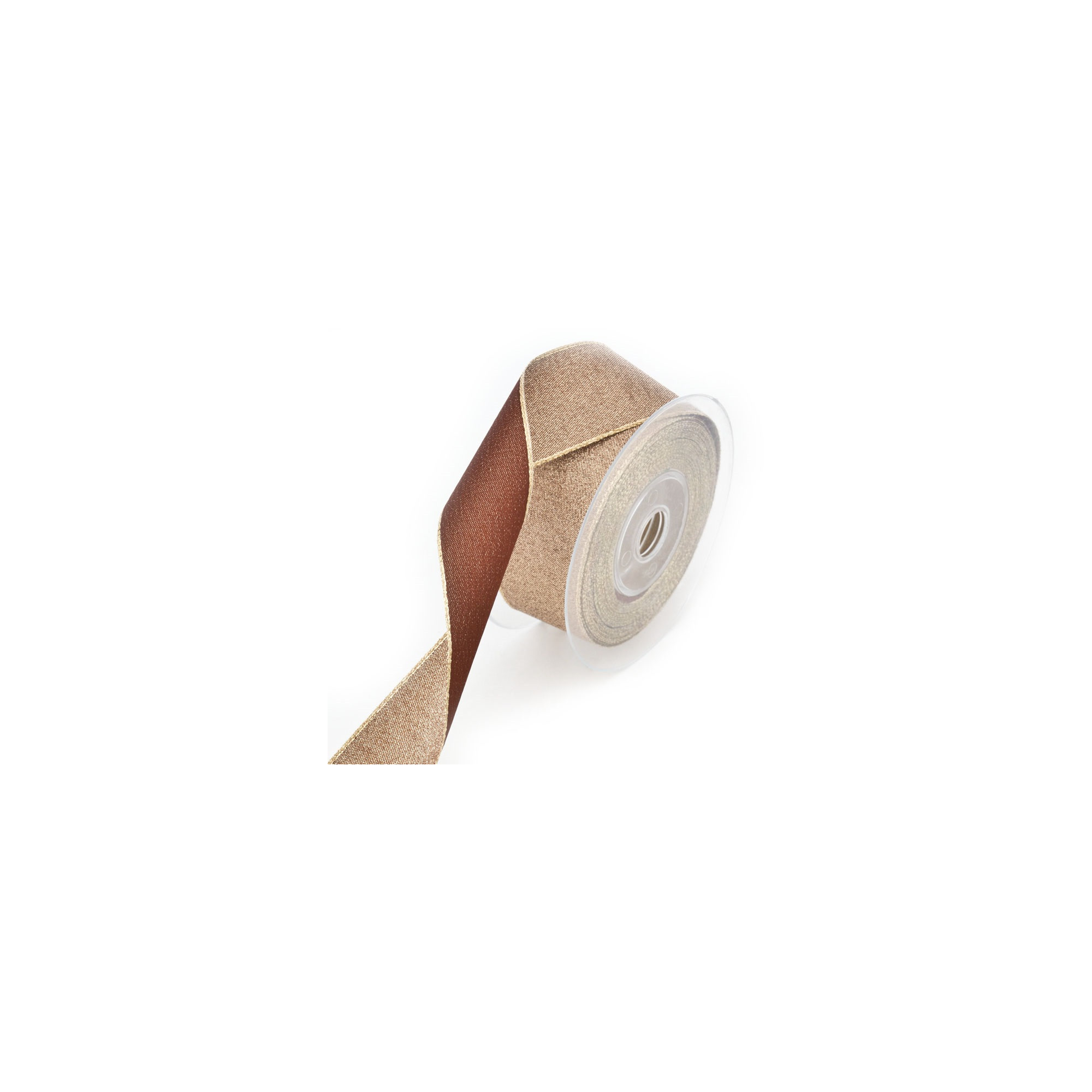 Szalag textil 45392 csillogó bronz/arany bronz/arany