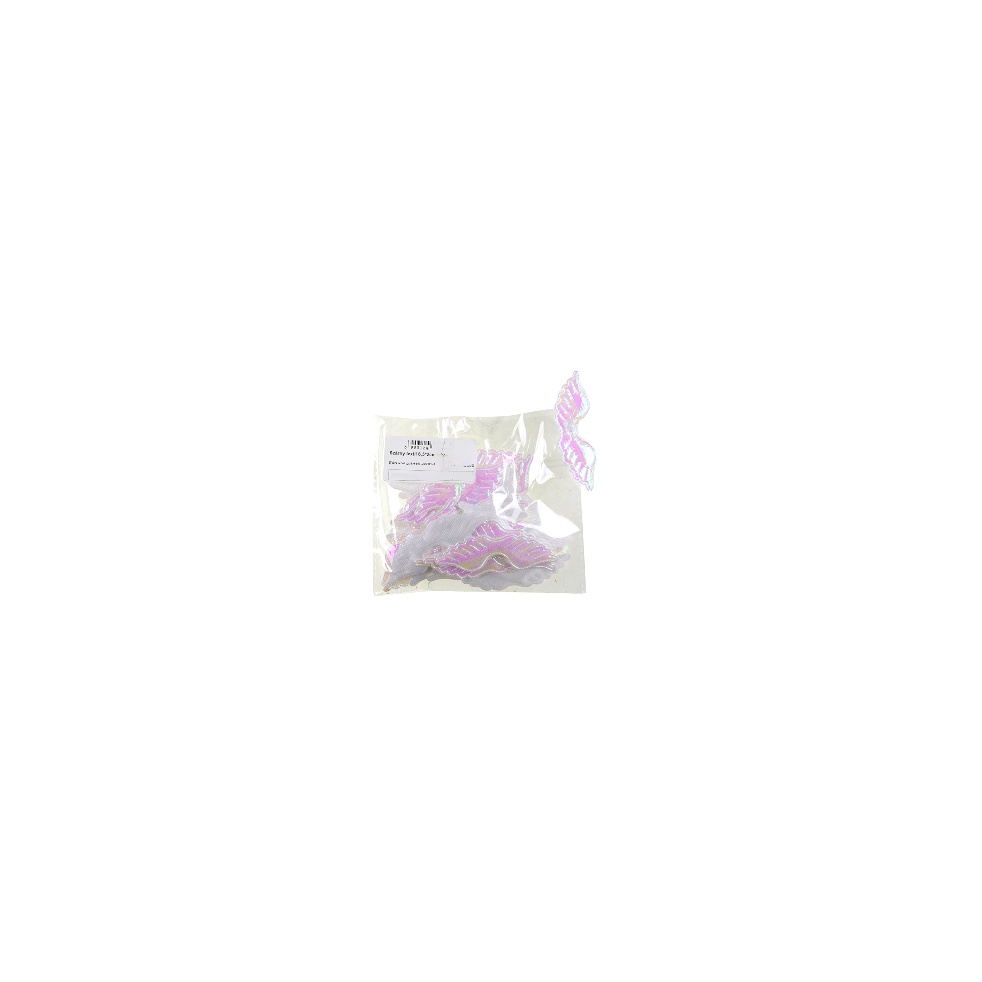 Szárny textil 6,5*2cm s/100 fehér