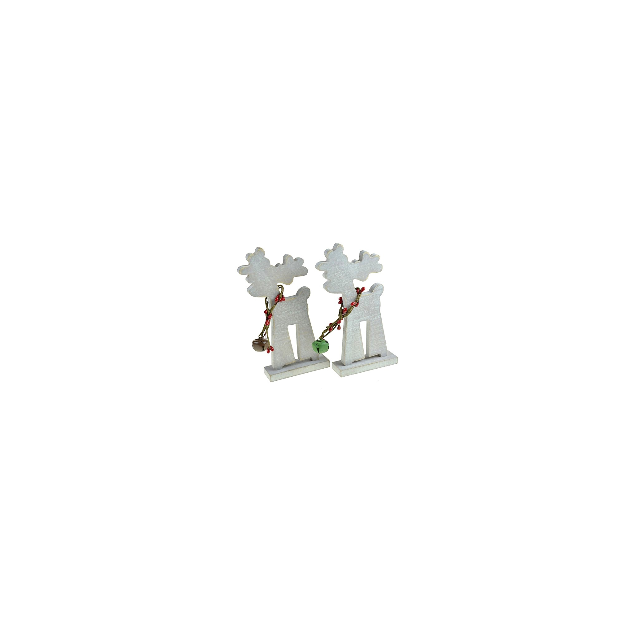 Szarvas fa 17*8cm talpas szürke