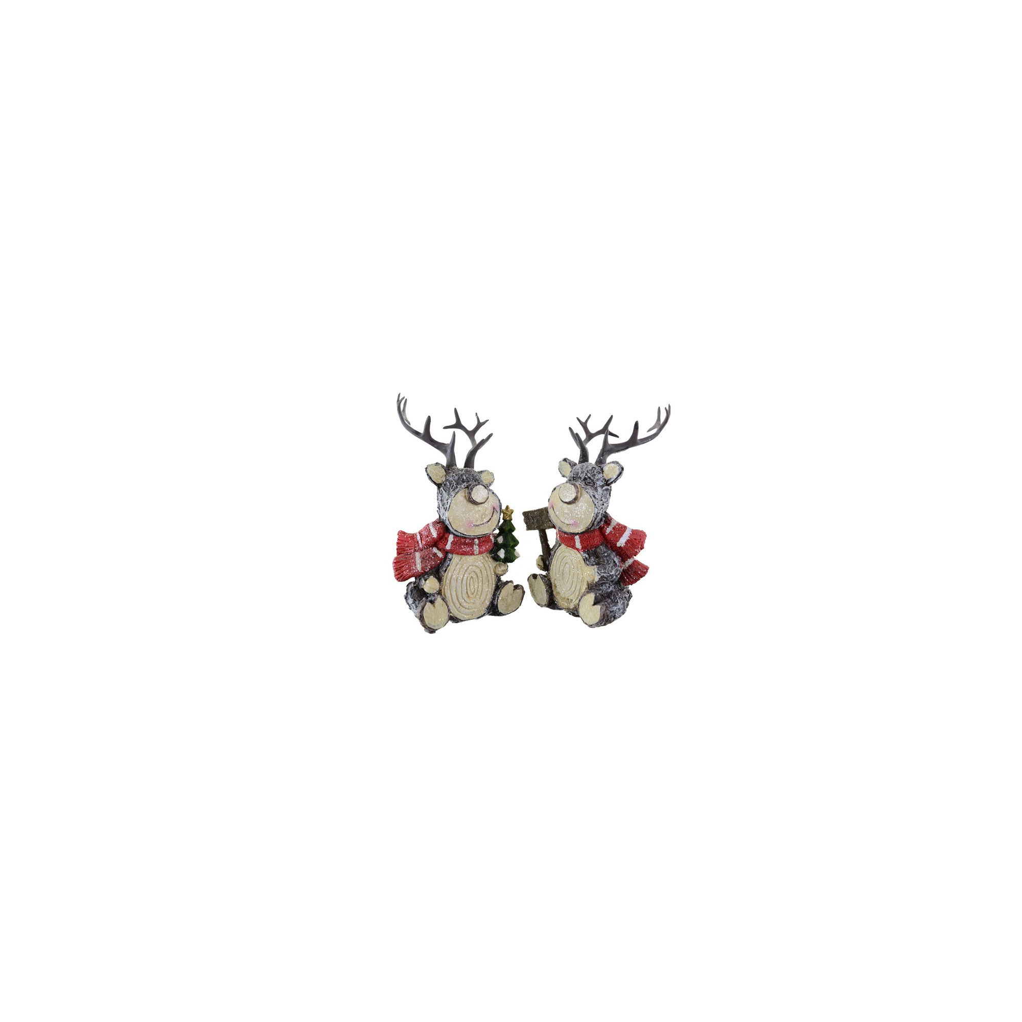 Figura szarvas poly 9*6*18cm 2féle