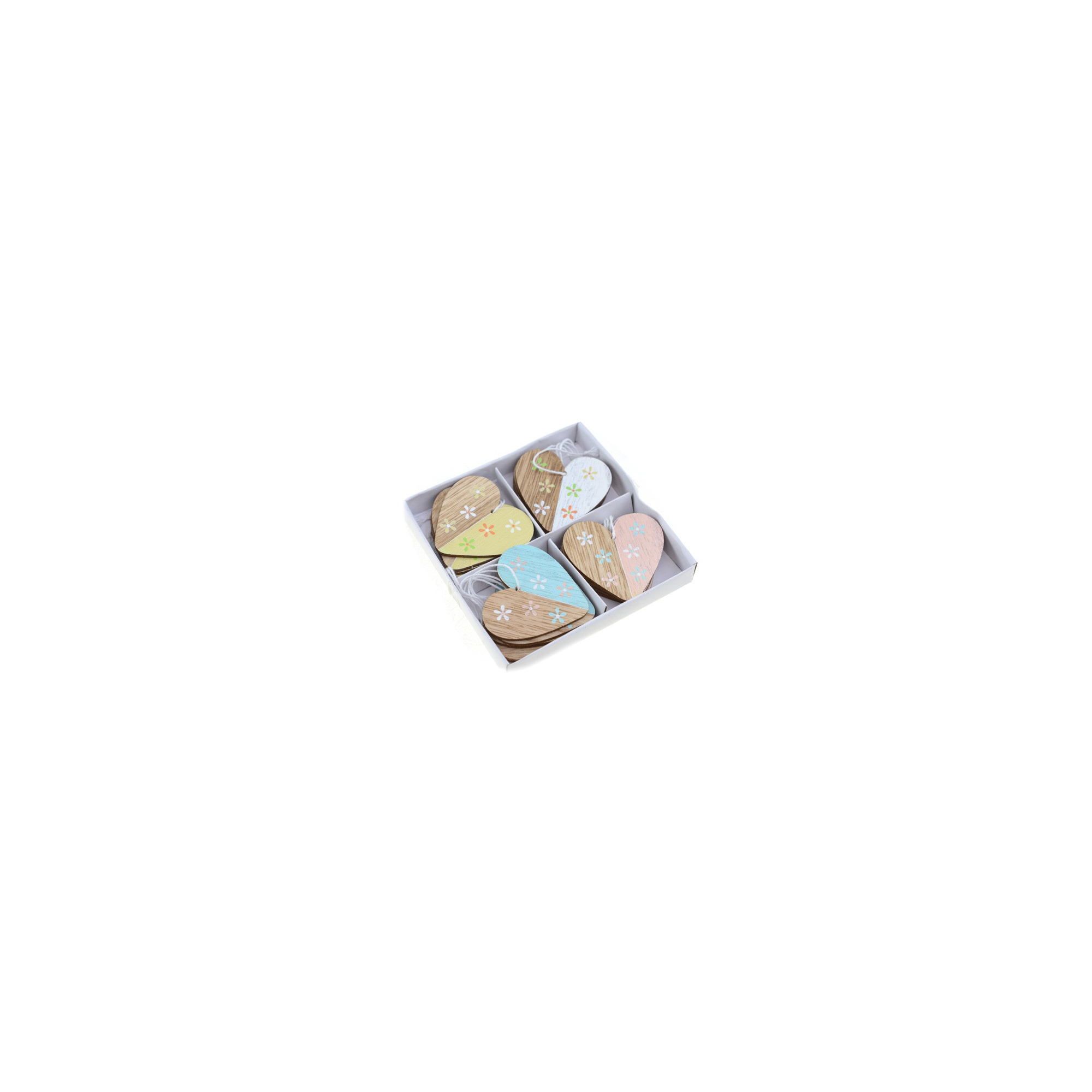 Szív fa 5,2cm s/16 mix