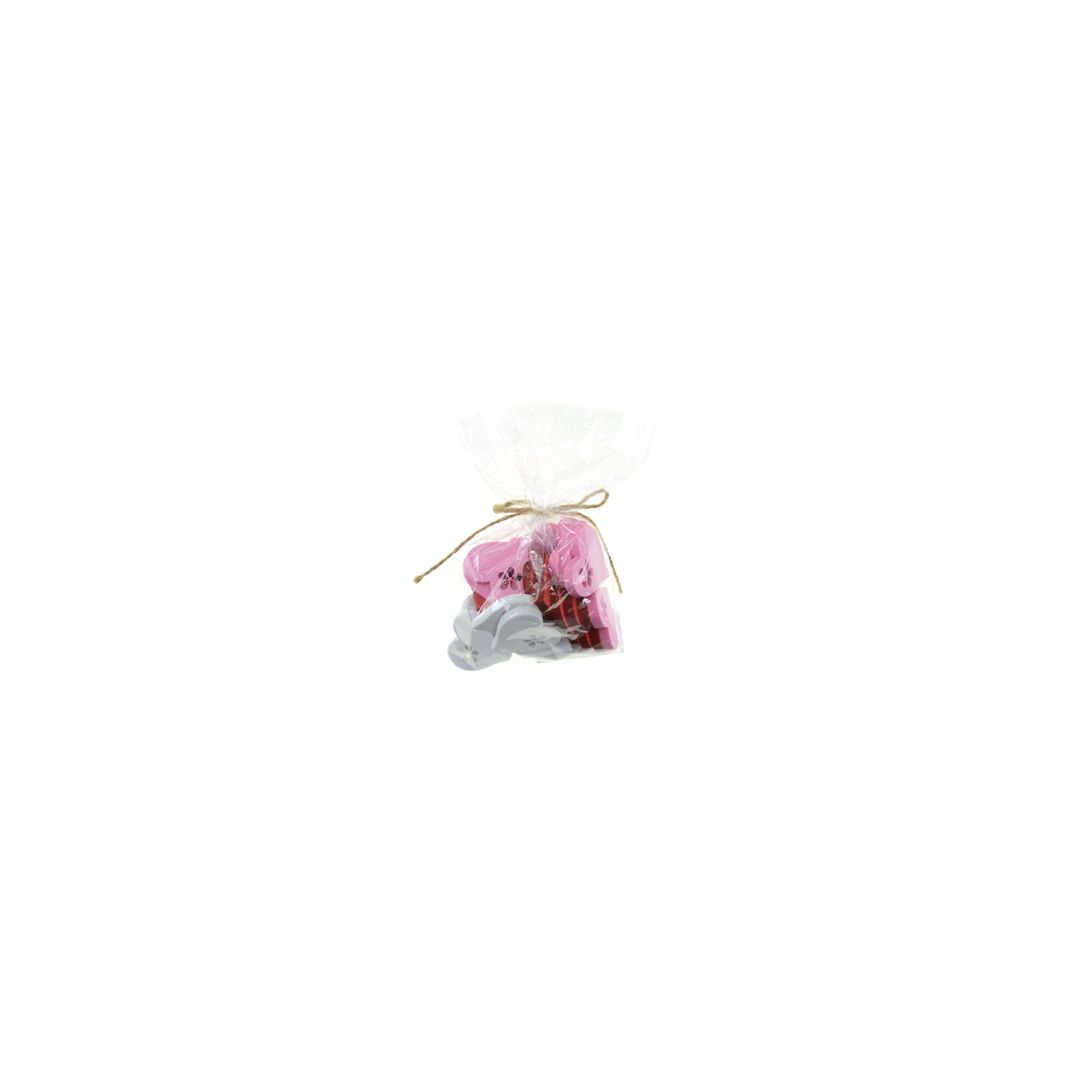 Szív hab 3,5cm s/24 mix