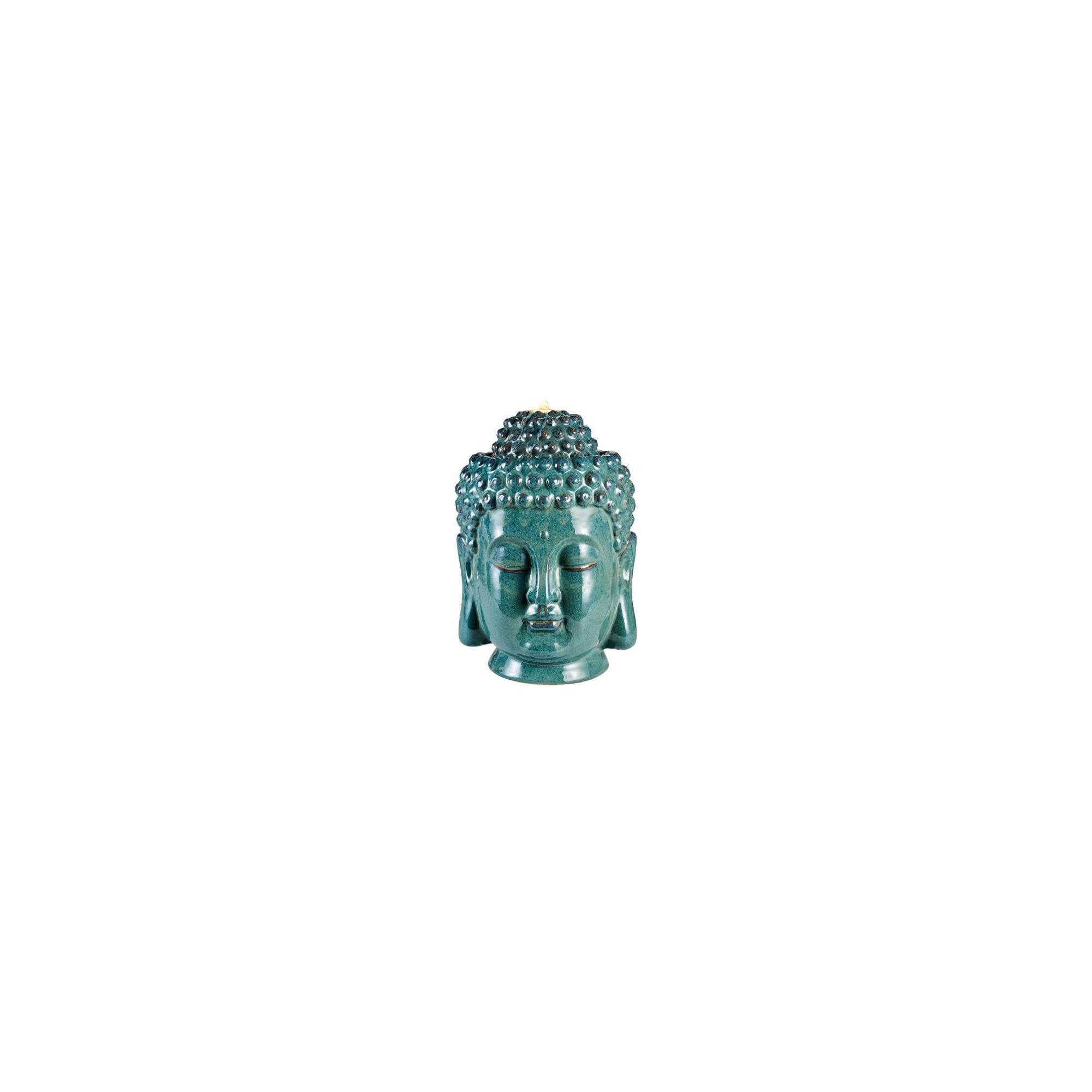 Szökőkút buddha kerámia 31*32*44cm türkiz