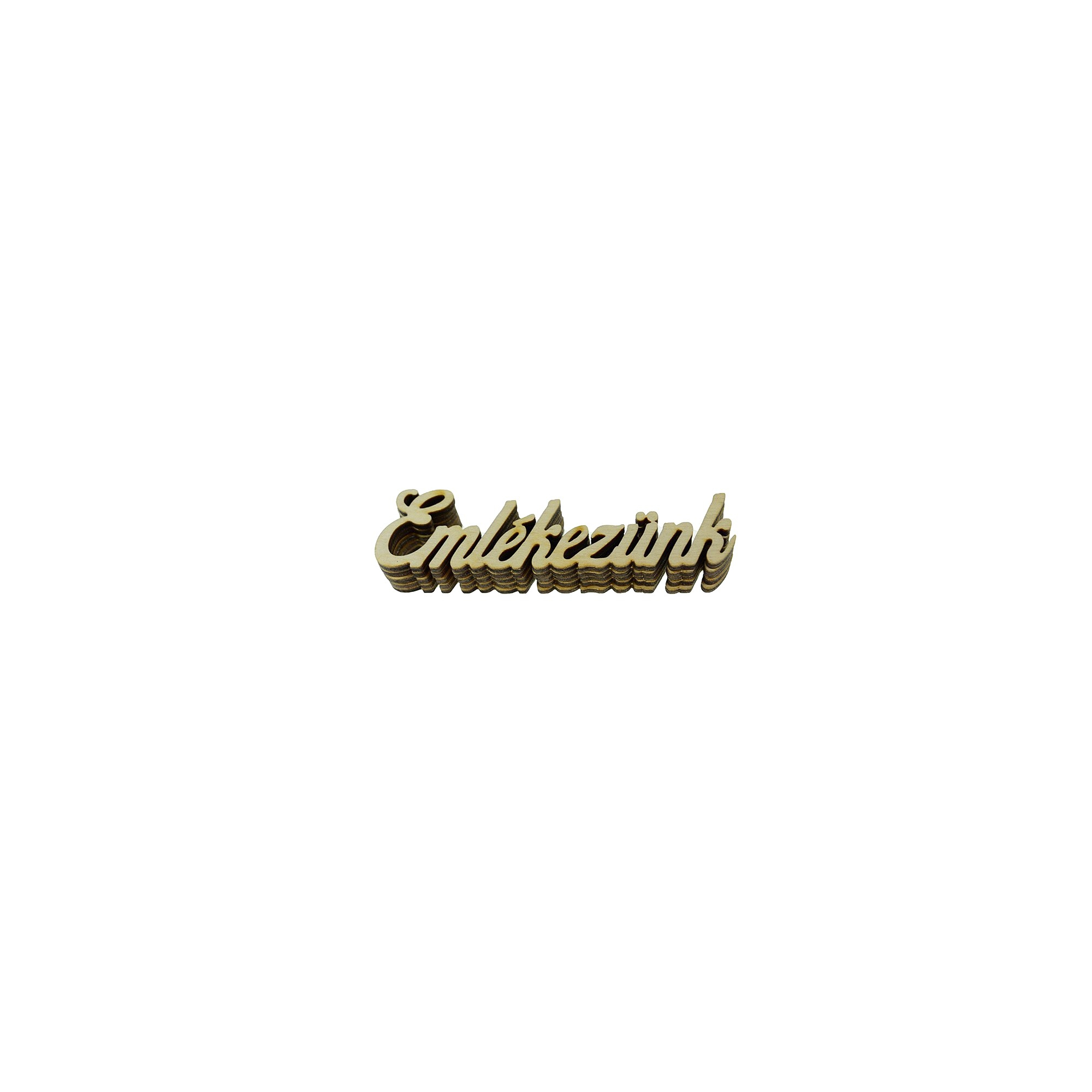 TÁBLA Emlékezünk felirat (közepes) 3*10 cm LV