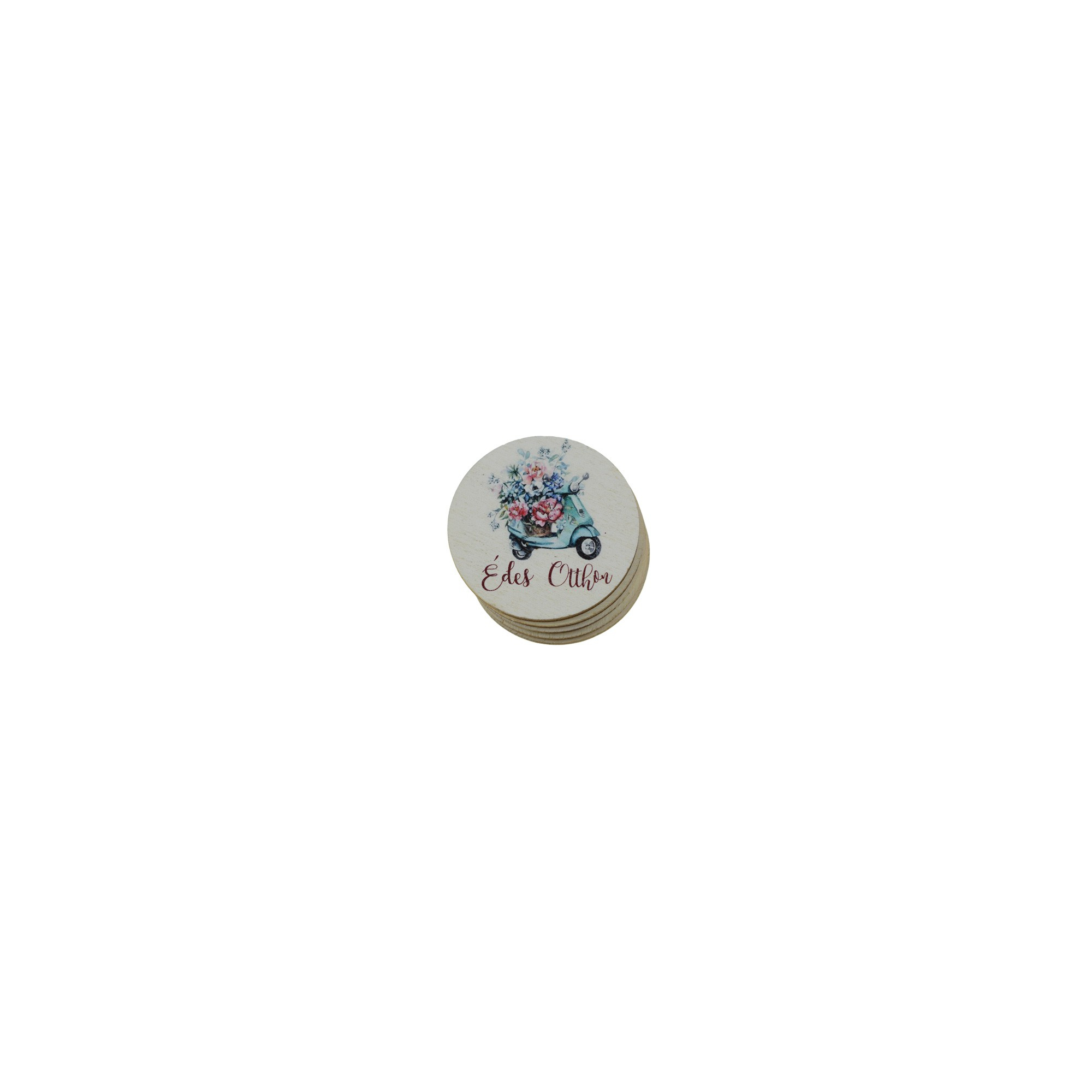 TÁBLA fa 5 CM KÖR VESPA 5*5cm LV