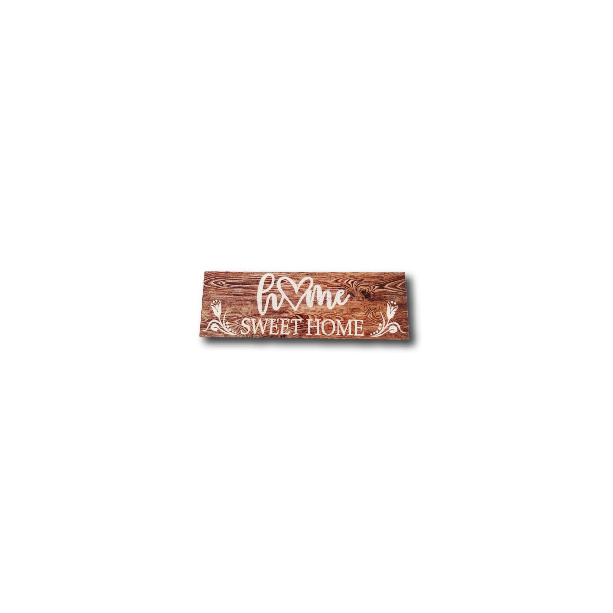 Tábla fa HOME SWEET HOME téglalap fahatású 20*6,5cm LV