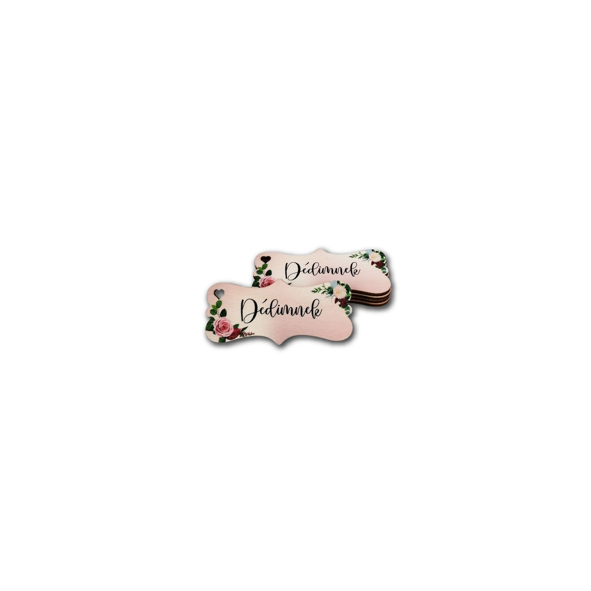TÁBLA fa KUTYACSONT FORMA DÉDIMNEK 3,3*7,2cm LV