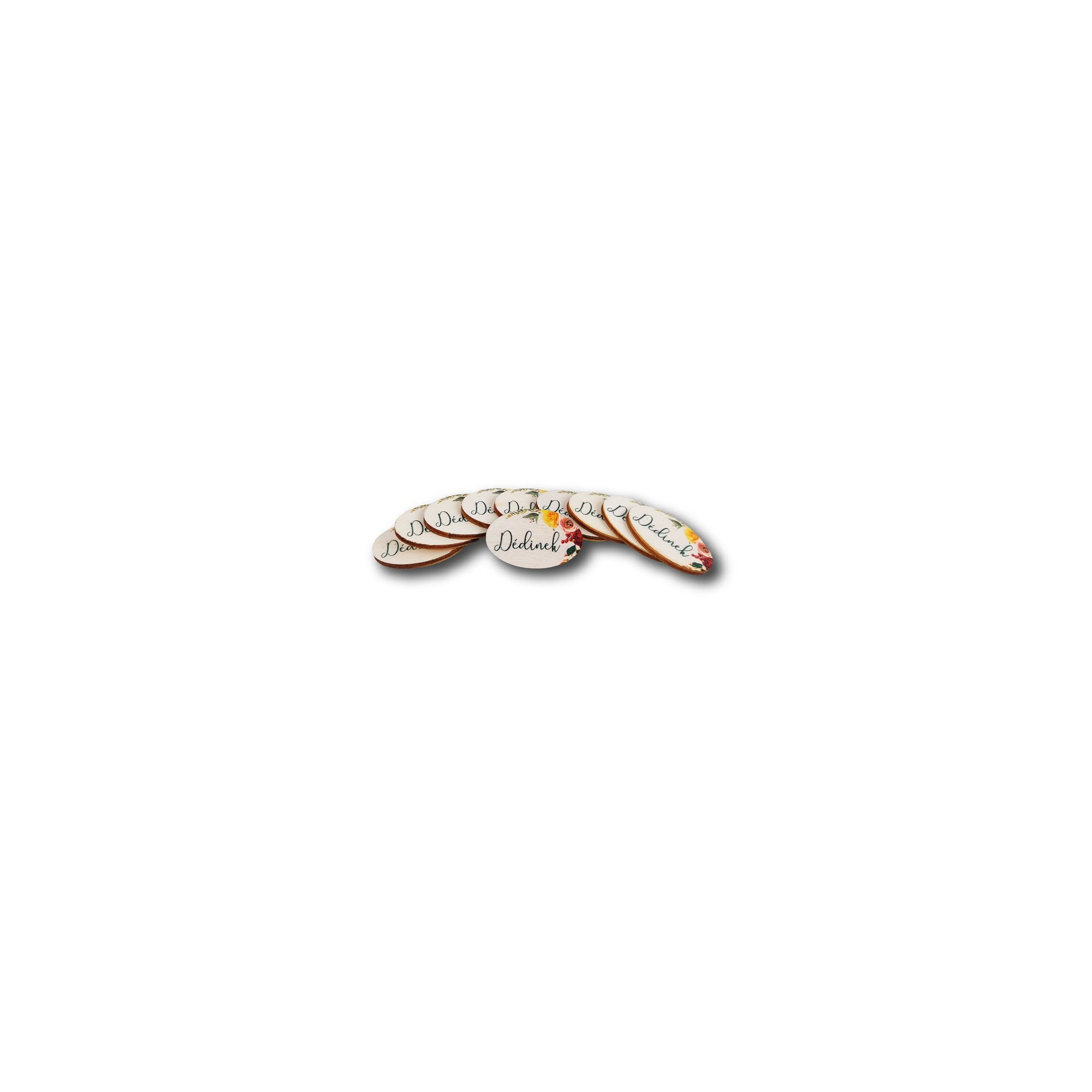 TÁBLA fa MINI OVÁL DÉDINEK 2*4cm LV
