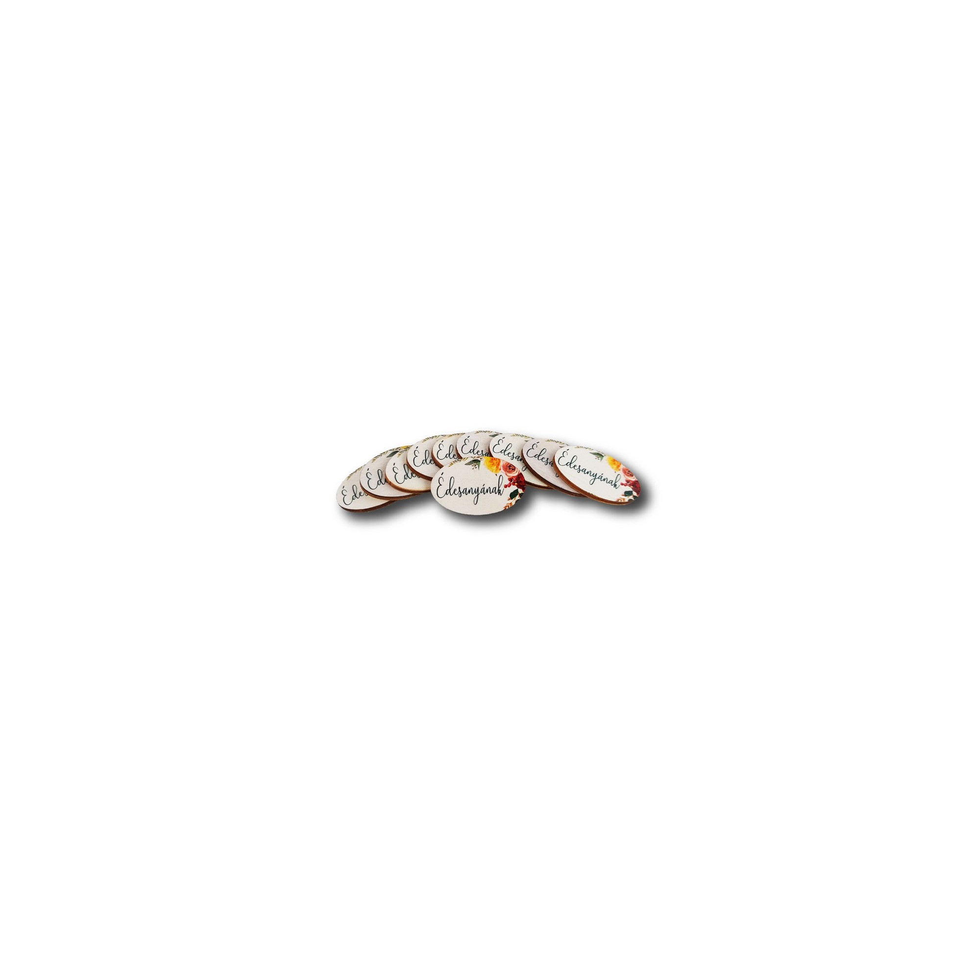 TÁBLA fa MINI OVÁL ÉDESANYÁMNAK 2*4cm LV