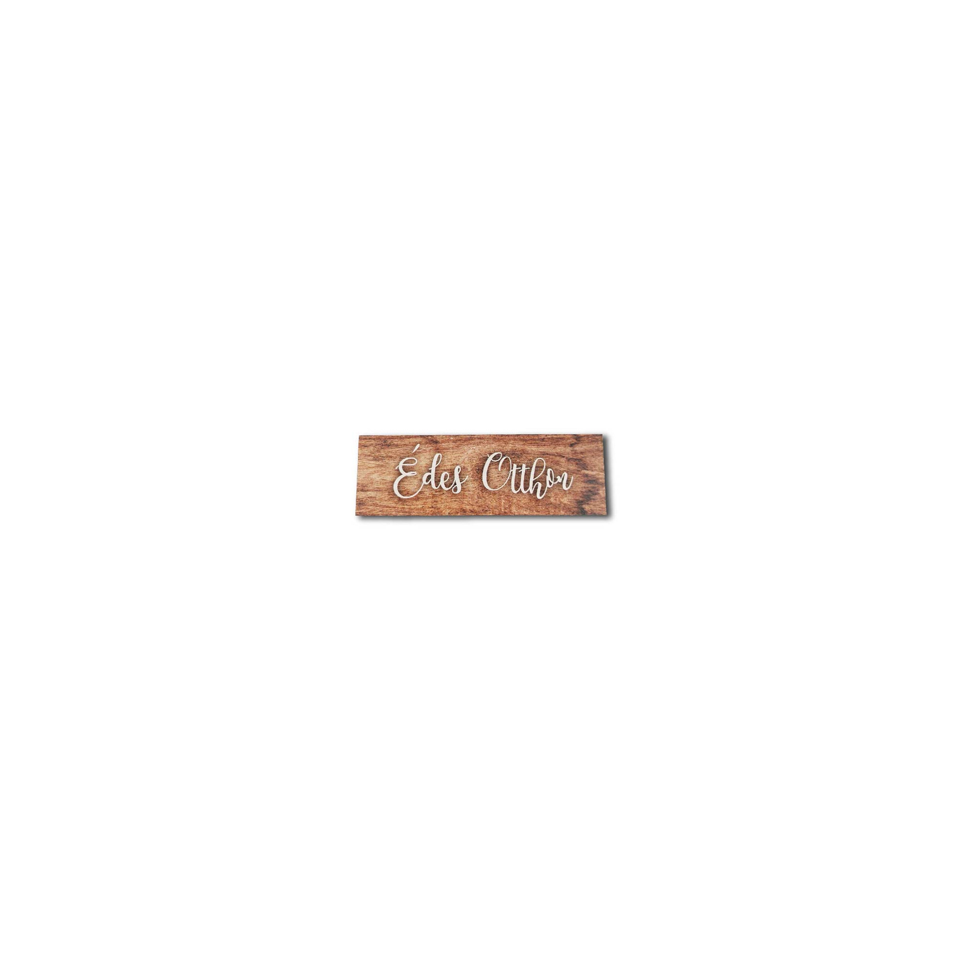 Tábla fa téglalap Édes Otthon 14,5X4,5cm fahatású LV