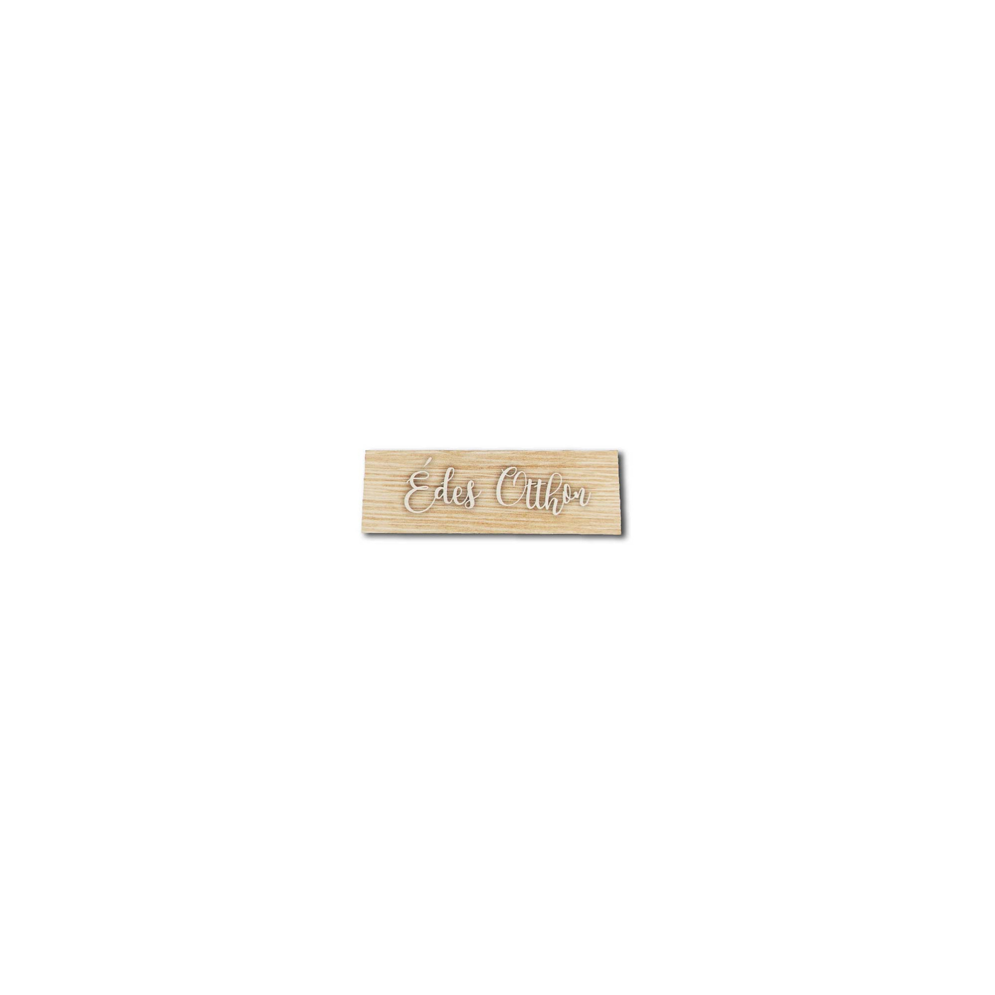 Tábla fa téglalap Édes Otthon 14,5X4,5cm natur LV