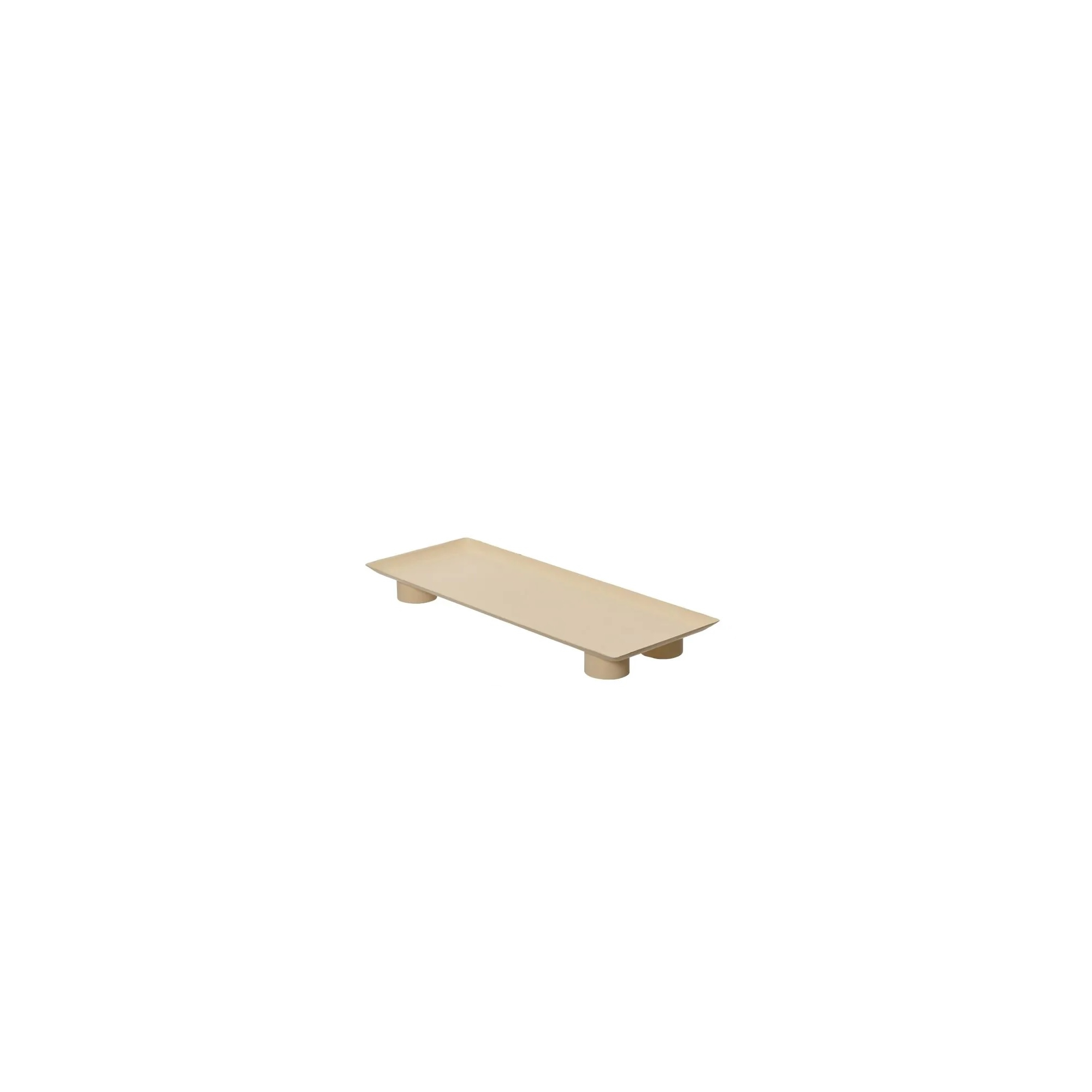 Tál fém 13*34cm homok