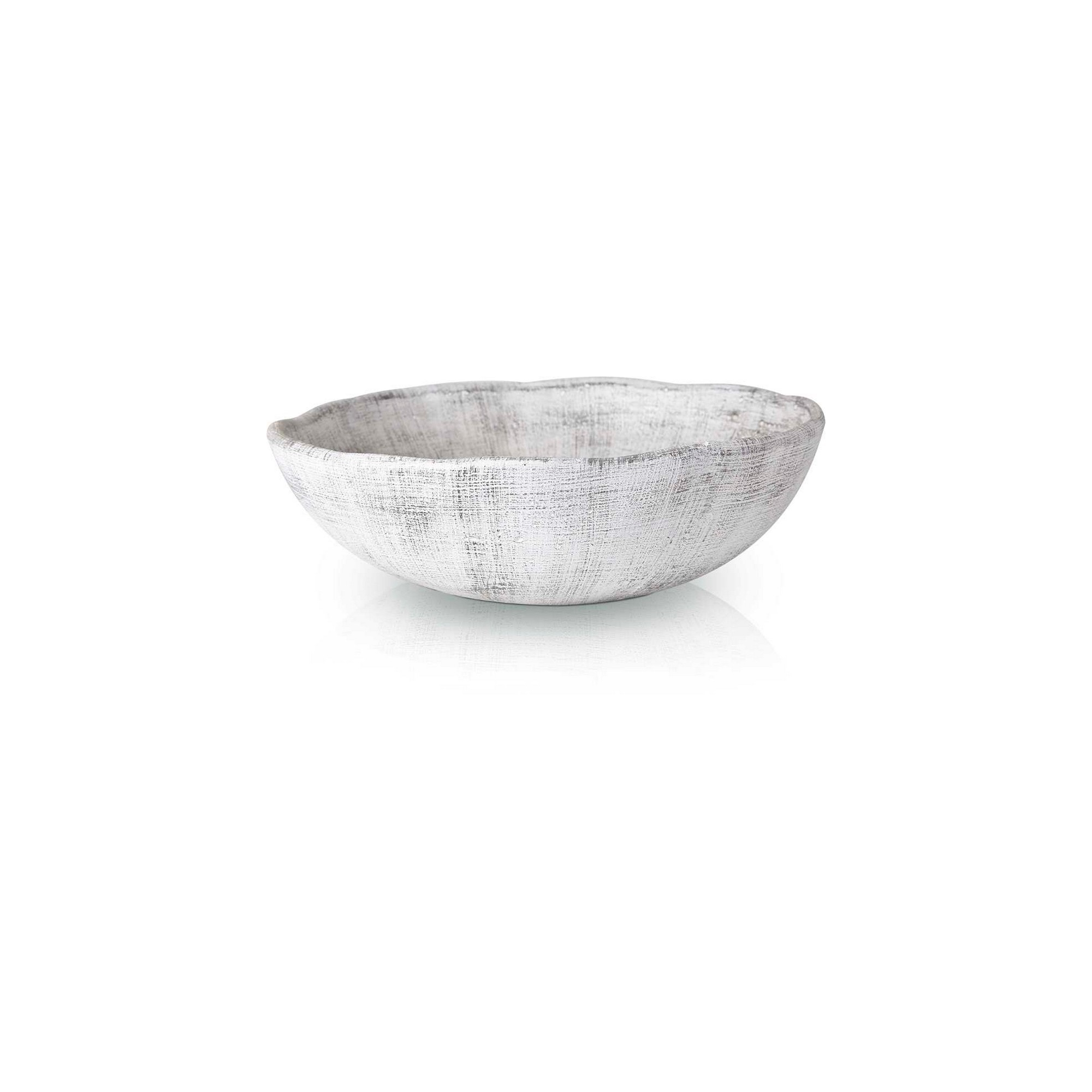 Tál kerámia rusztikus D30*10cm szürke