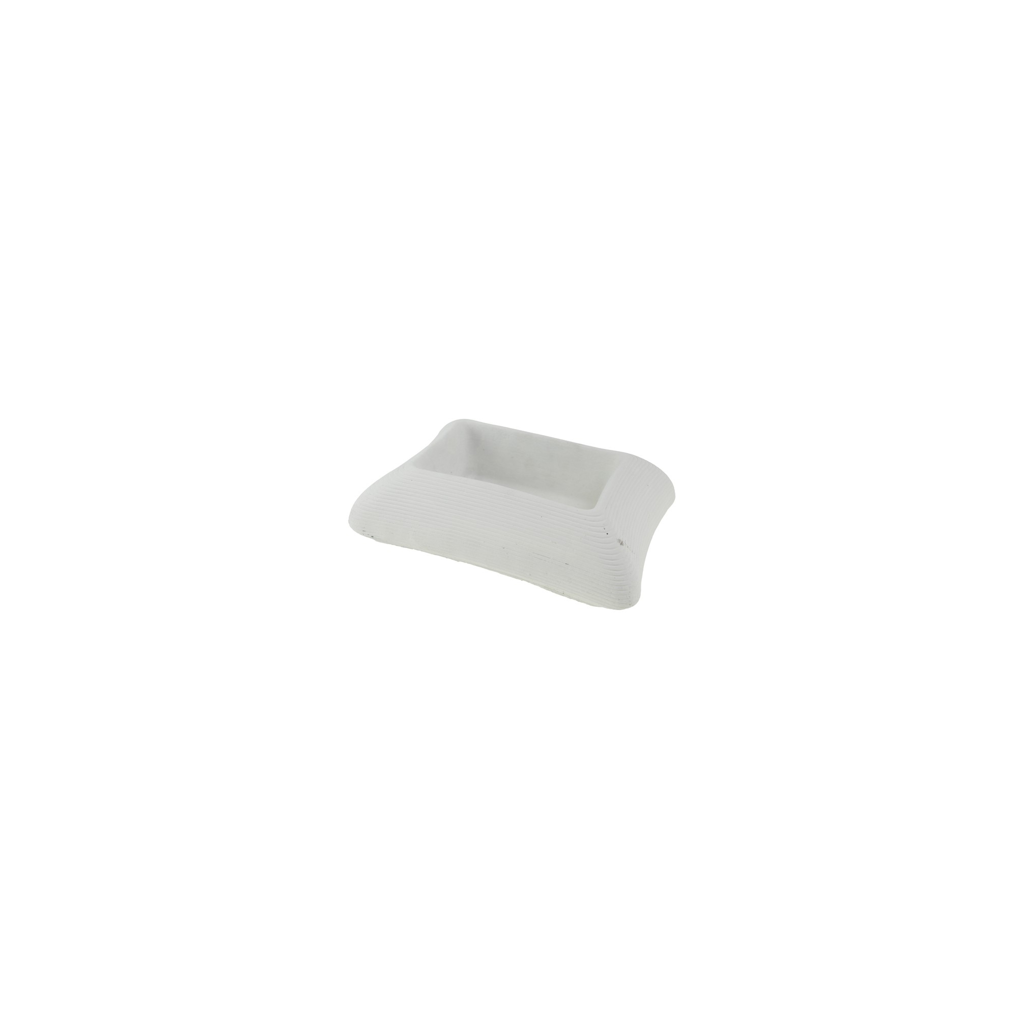 Tál kő 25*19,5*7cm fehér