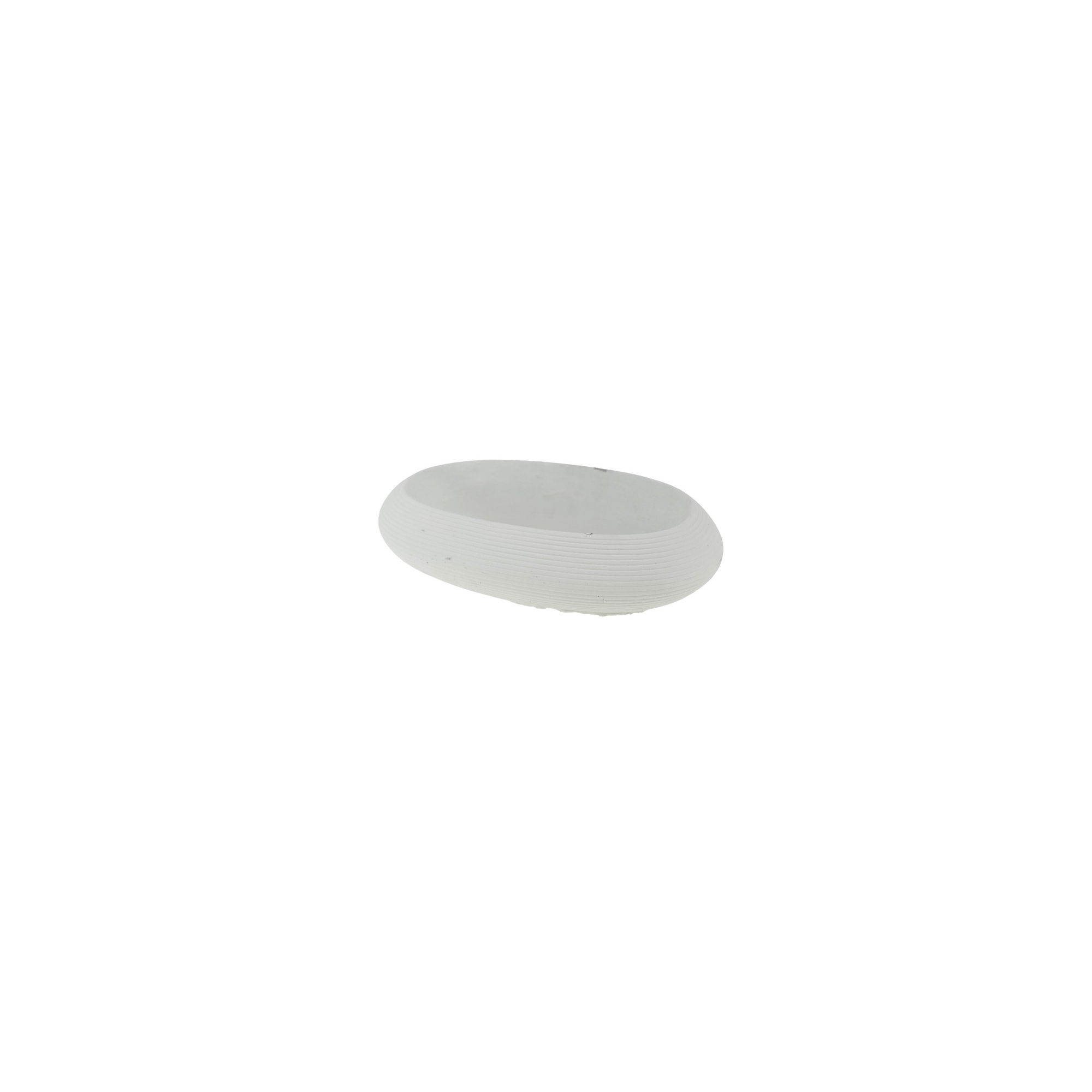 Tál kő 26*16*7,5cm fehér