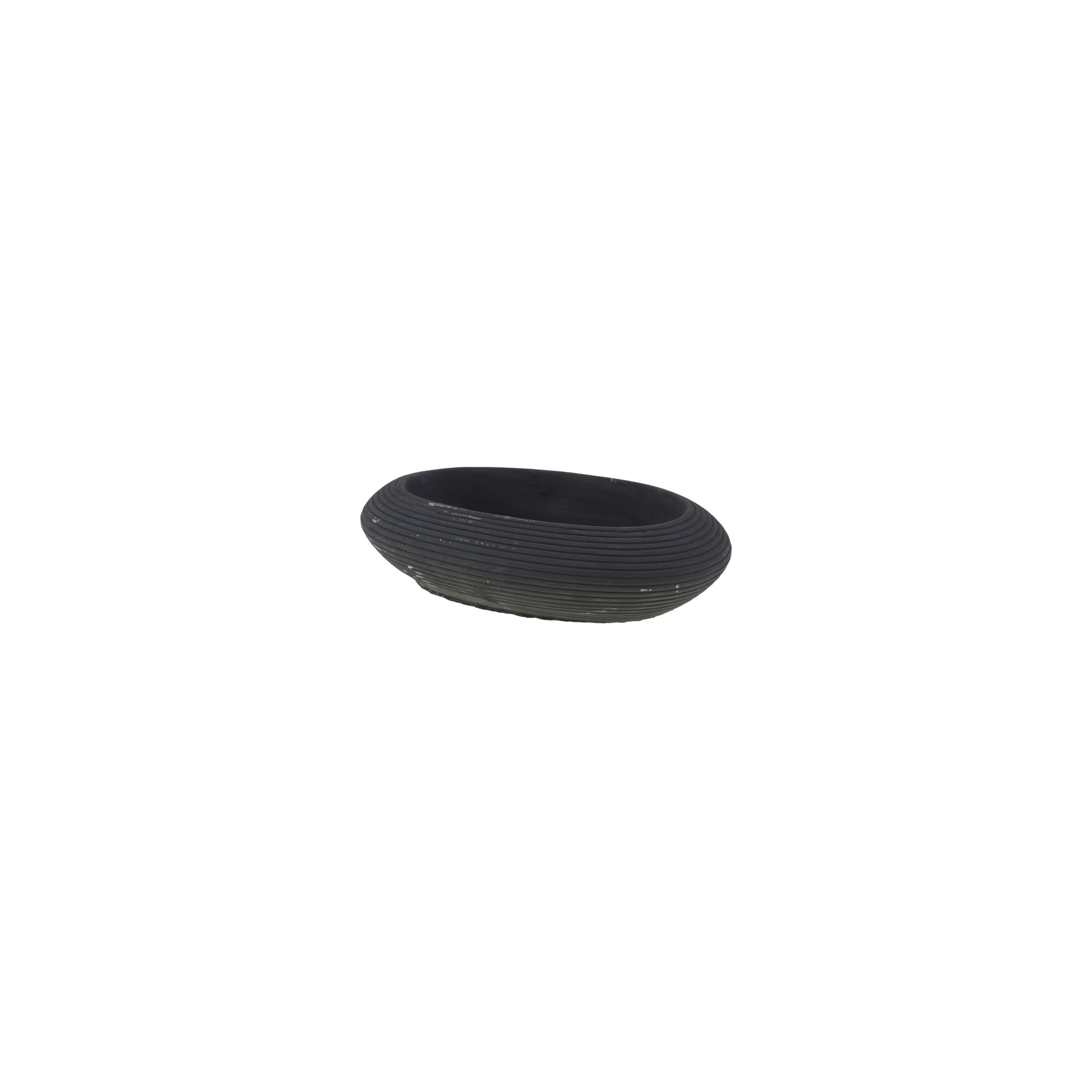 Tál kő 26*16*7,5cm fekete
