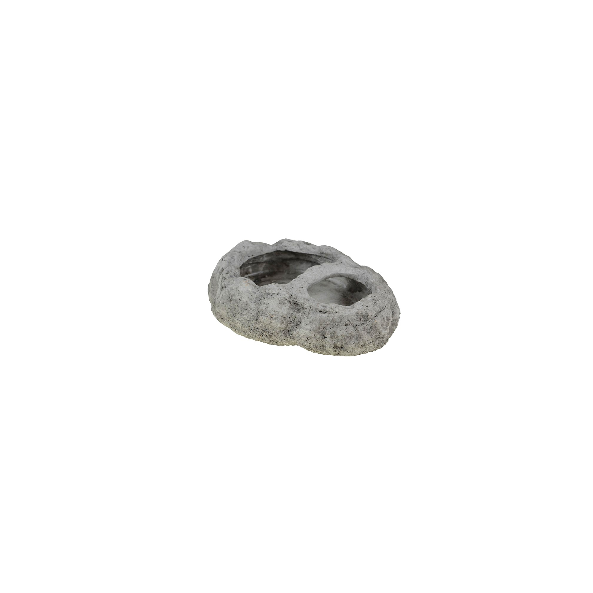 Tál kő kavics forma 26,5*20,5*7cm tört fehér