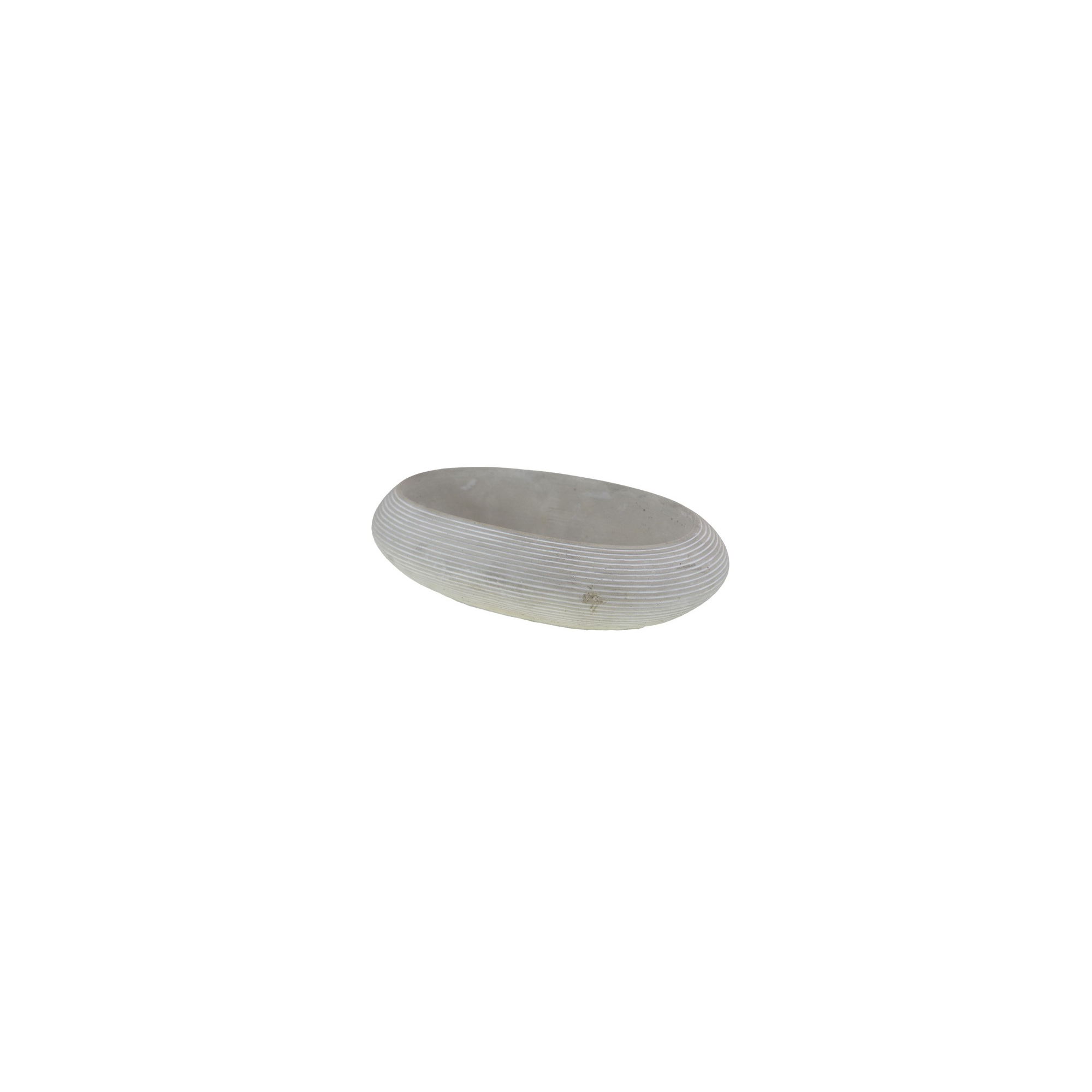 Tál kő ovális 21*13.5*6cm szürke