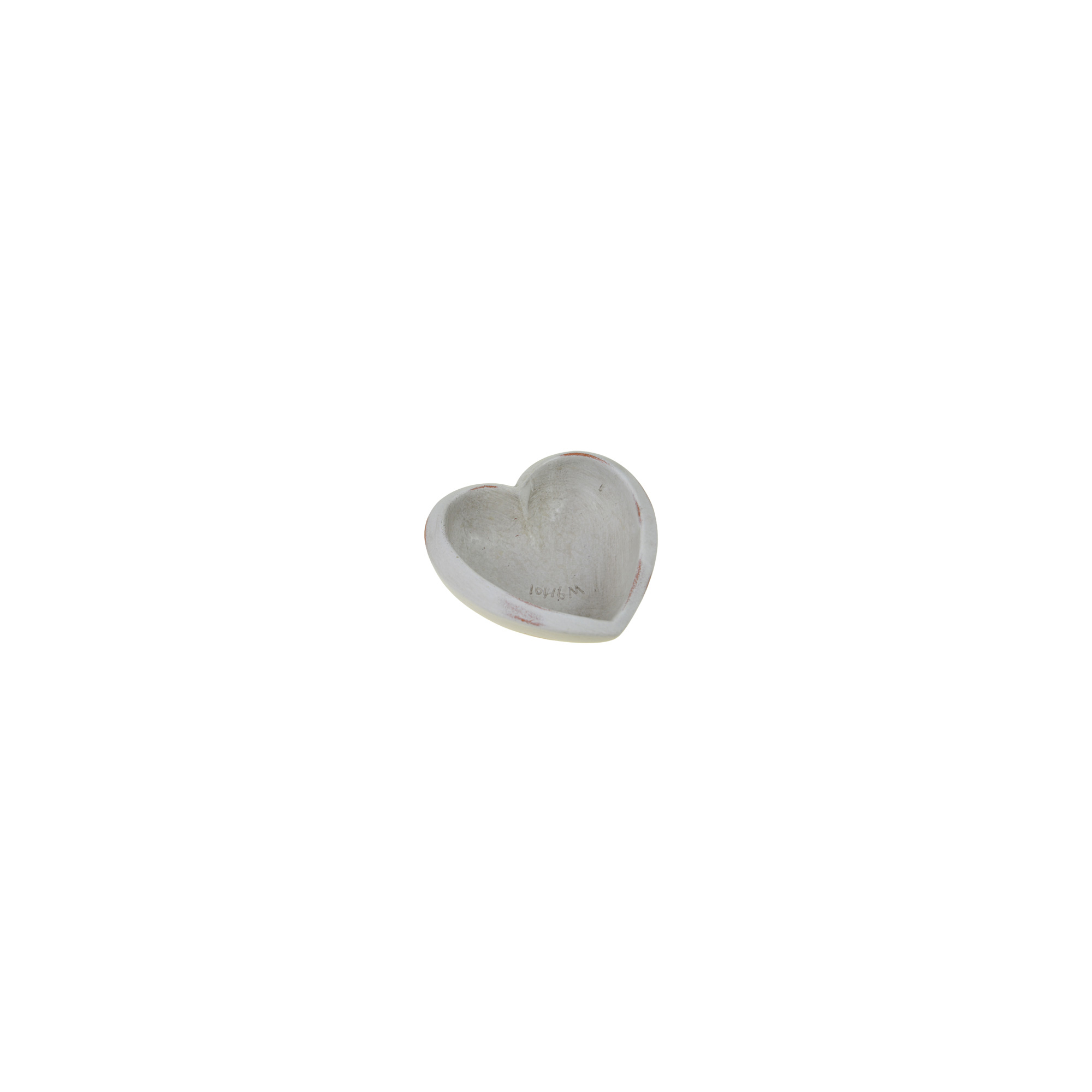 Tál kő szív 18 * 18 * 6.6cm szürke