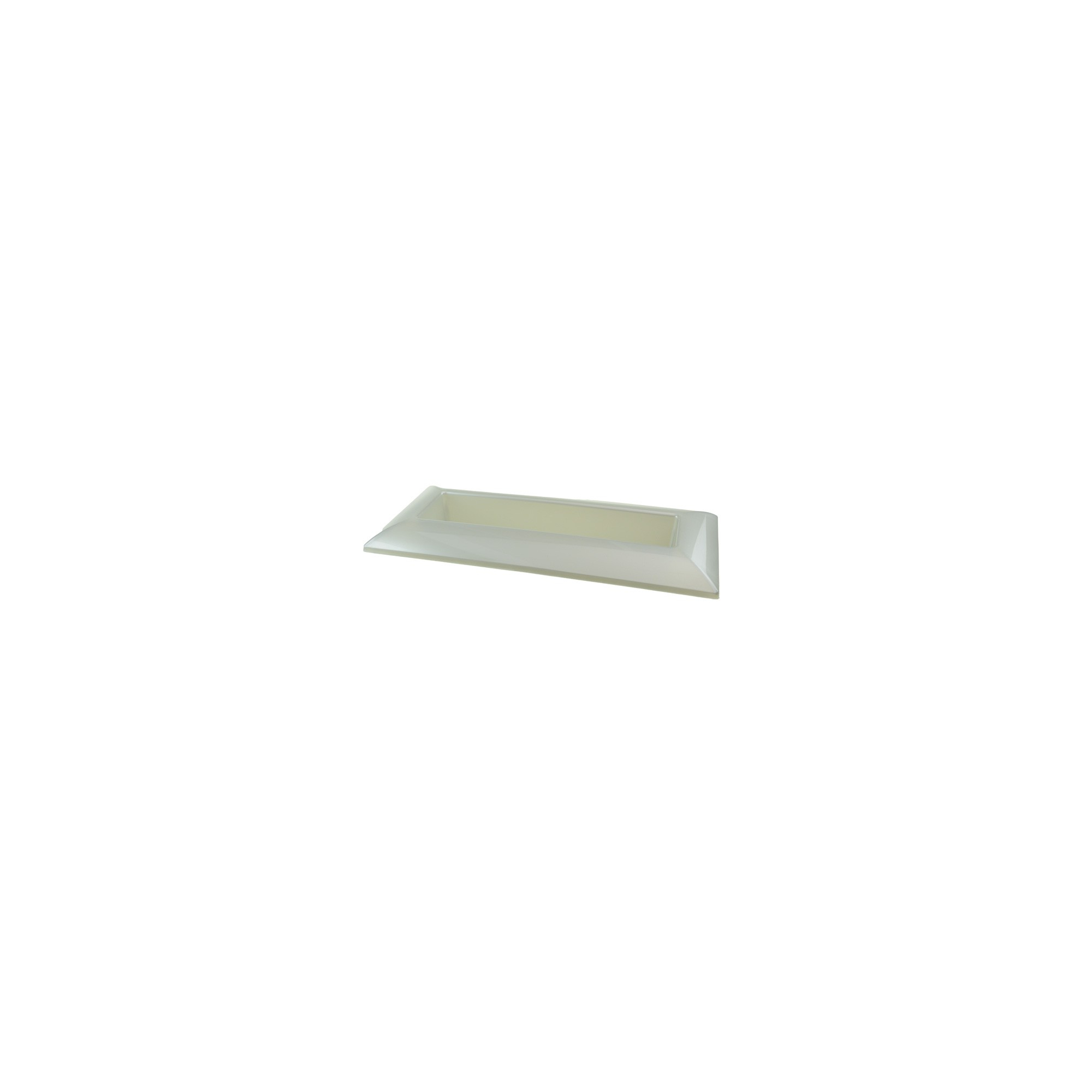 Tál plasztik Cordoba 28/18,5*17,5/8*H6cm ezüst