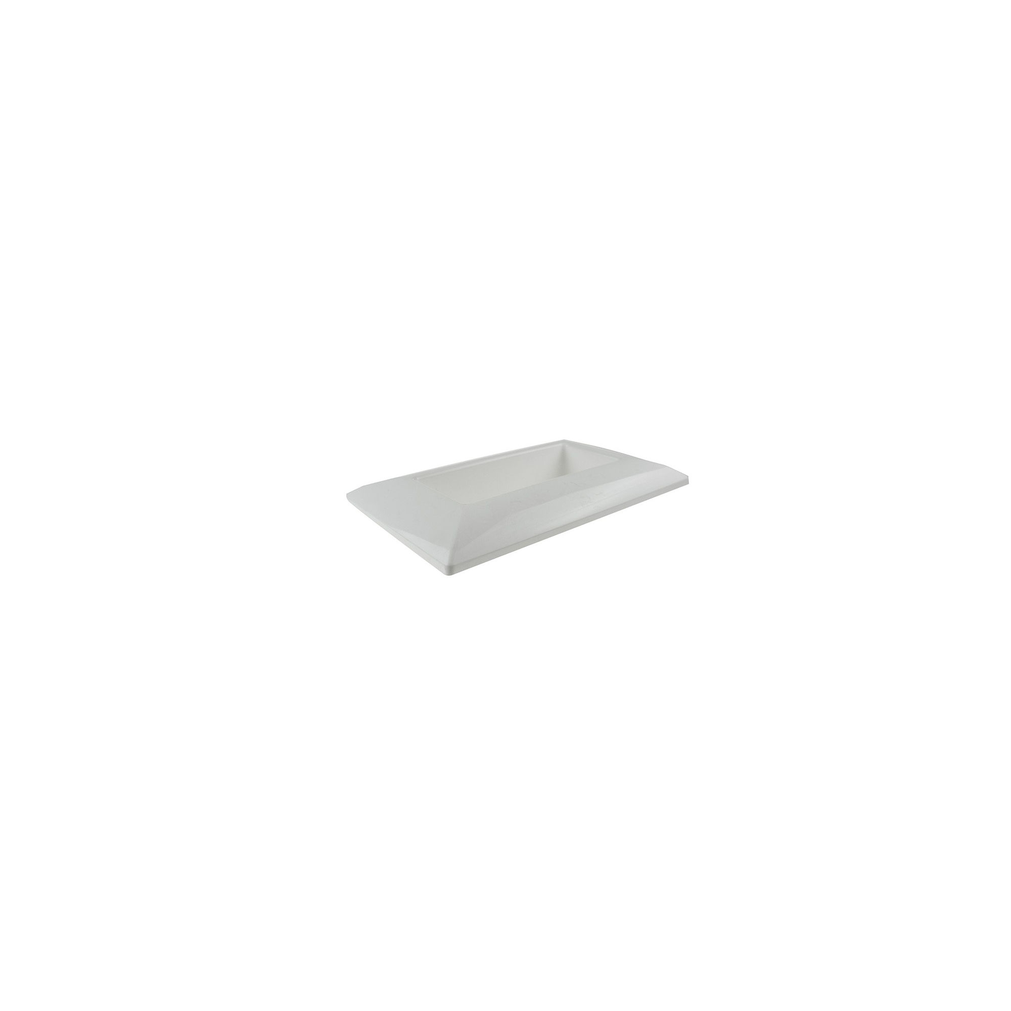 Tál plasztik Cordoba 28/18,5*17,5/8*H6cm fehér